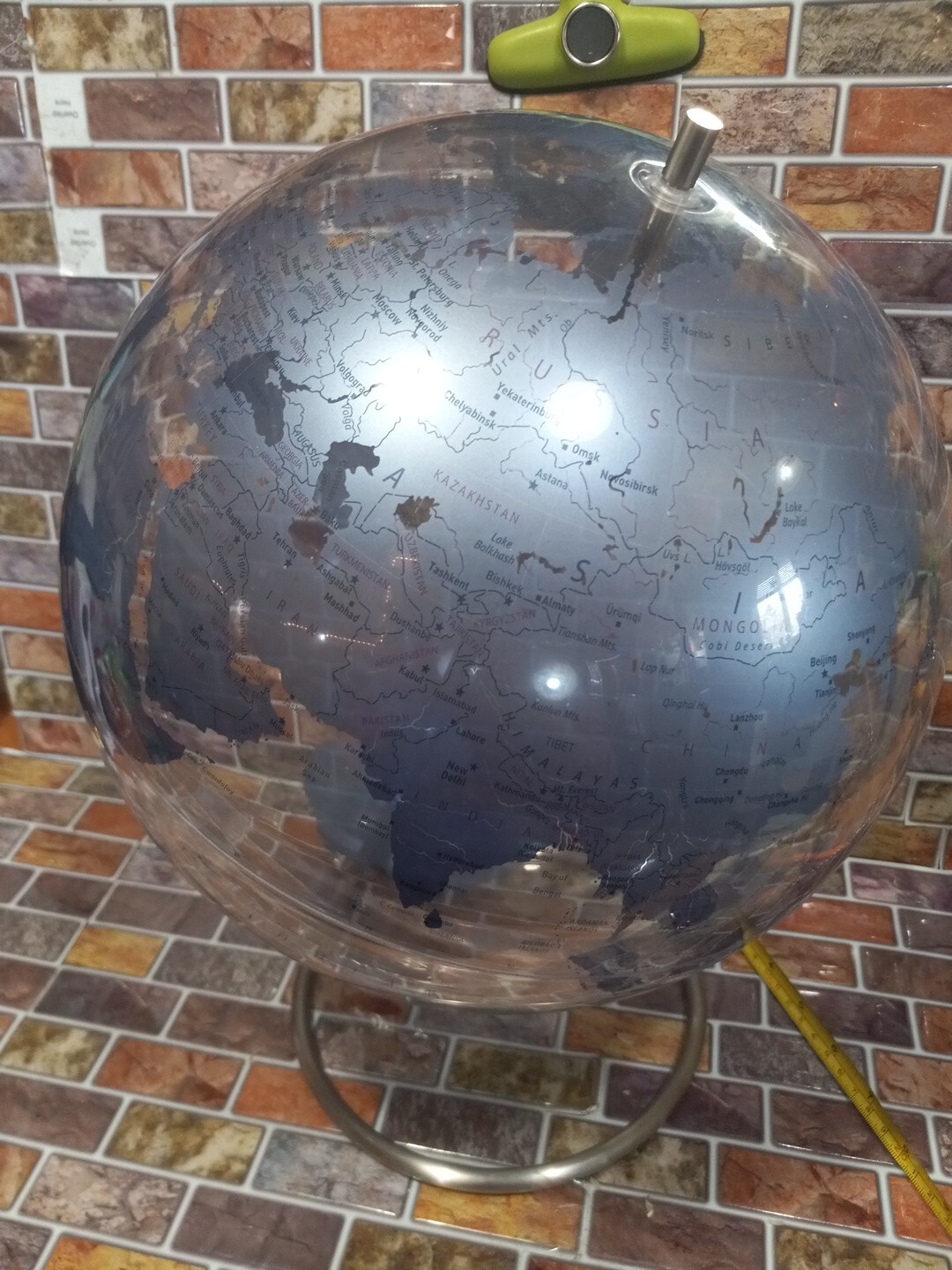 Replogle 12" Simplicity Transparent Ocean Clear Blue Destop Globe