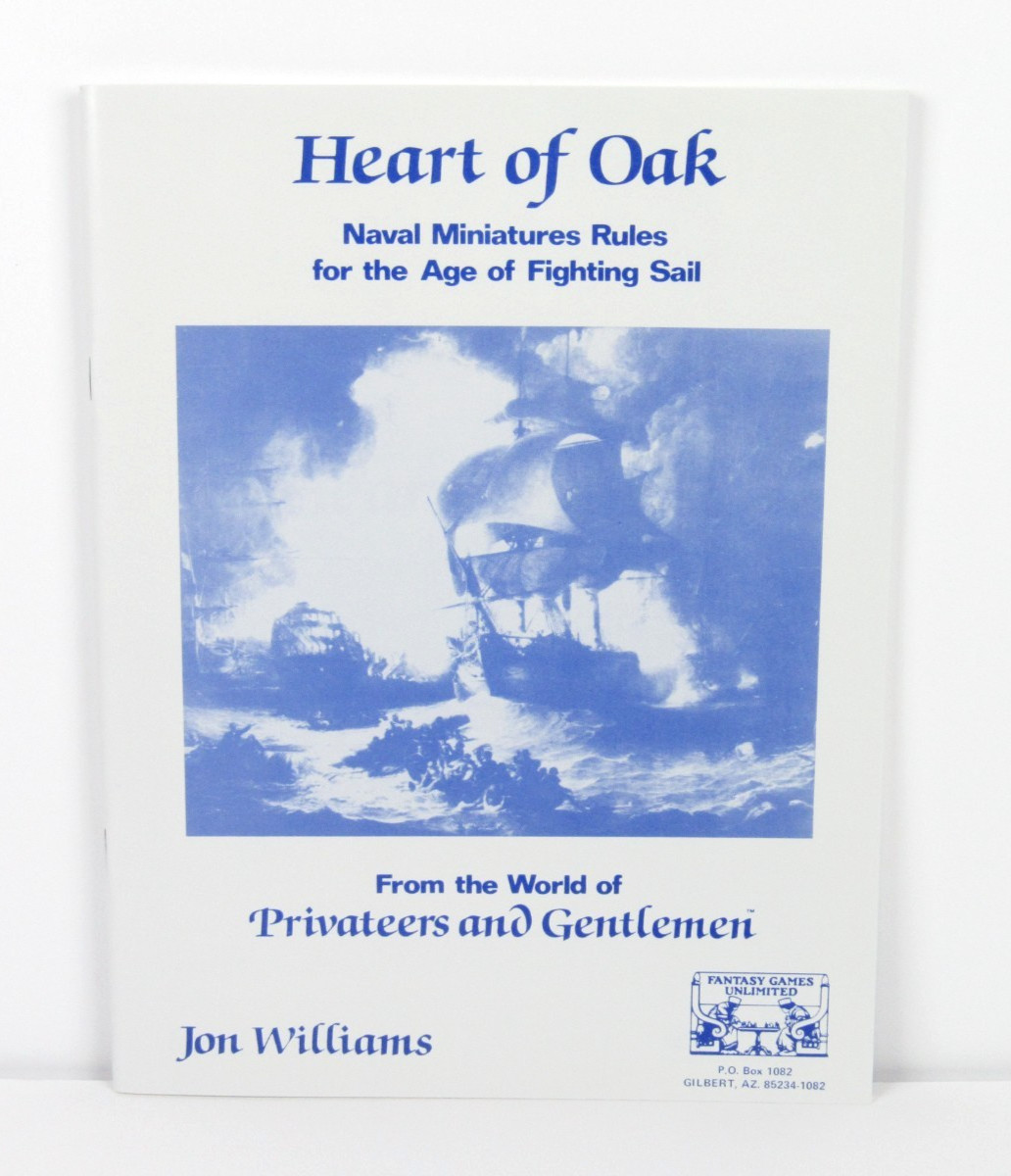 1984 Fantasy Games Unlimited Privateers & Gentlemen Heart of Oak Complete Uncut