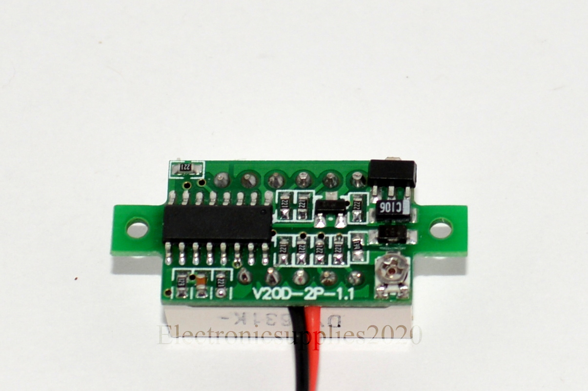 Mini LED DC2.5-30V Red Volt Voltage Meter Display Digital Voltmeter Self-Powered