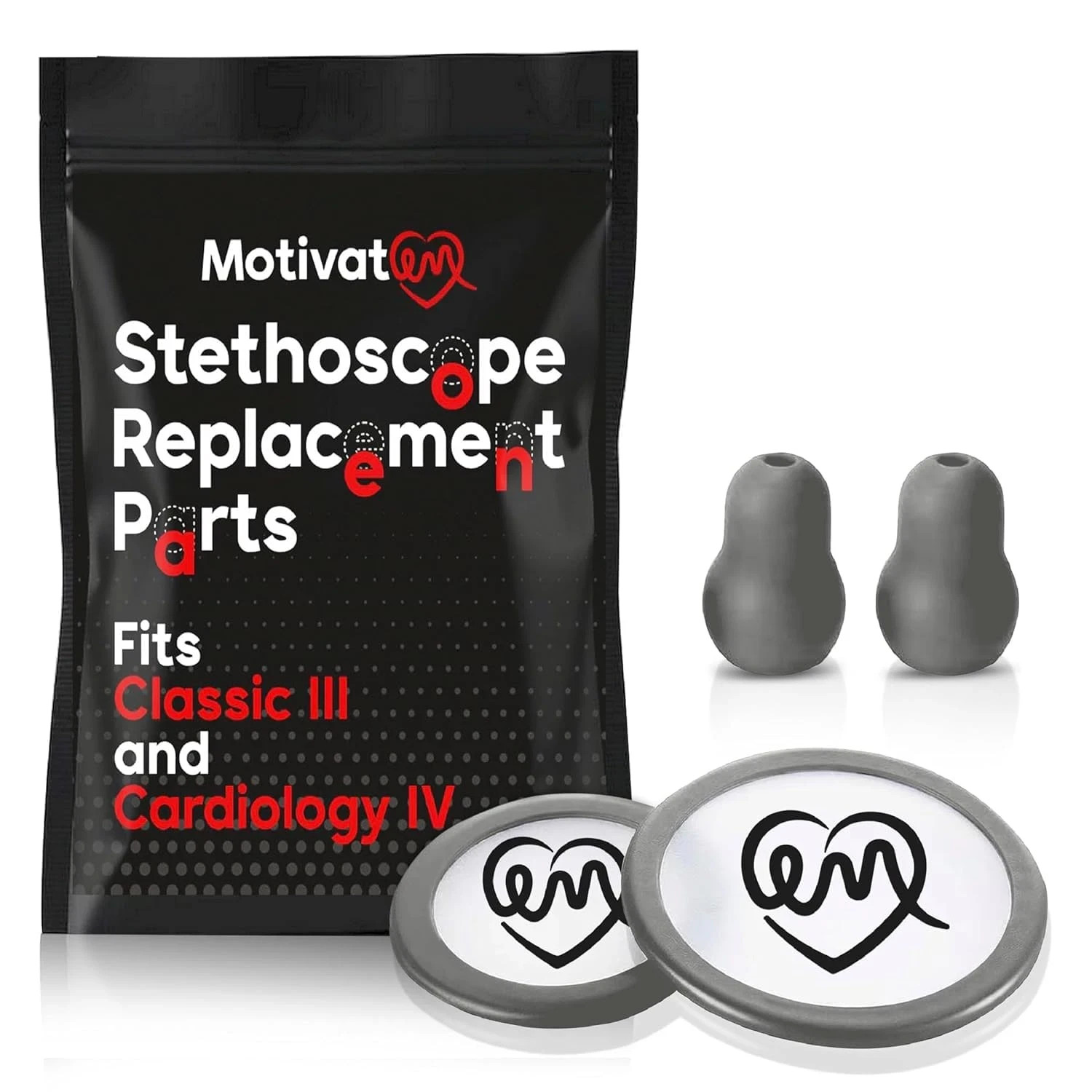 Stethoscope Replacement Part Kit for Littman Stethoscope Classic 3, Cardiology 3
