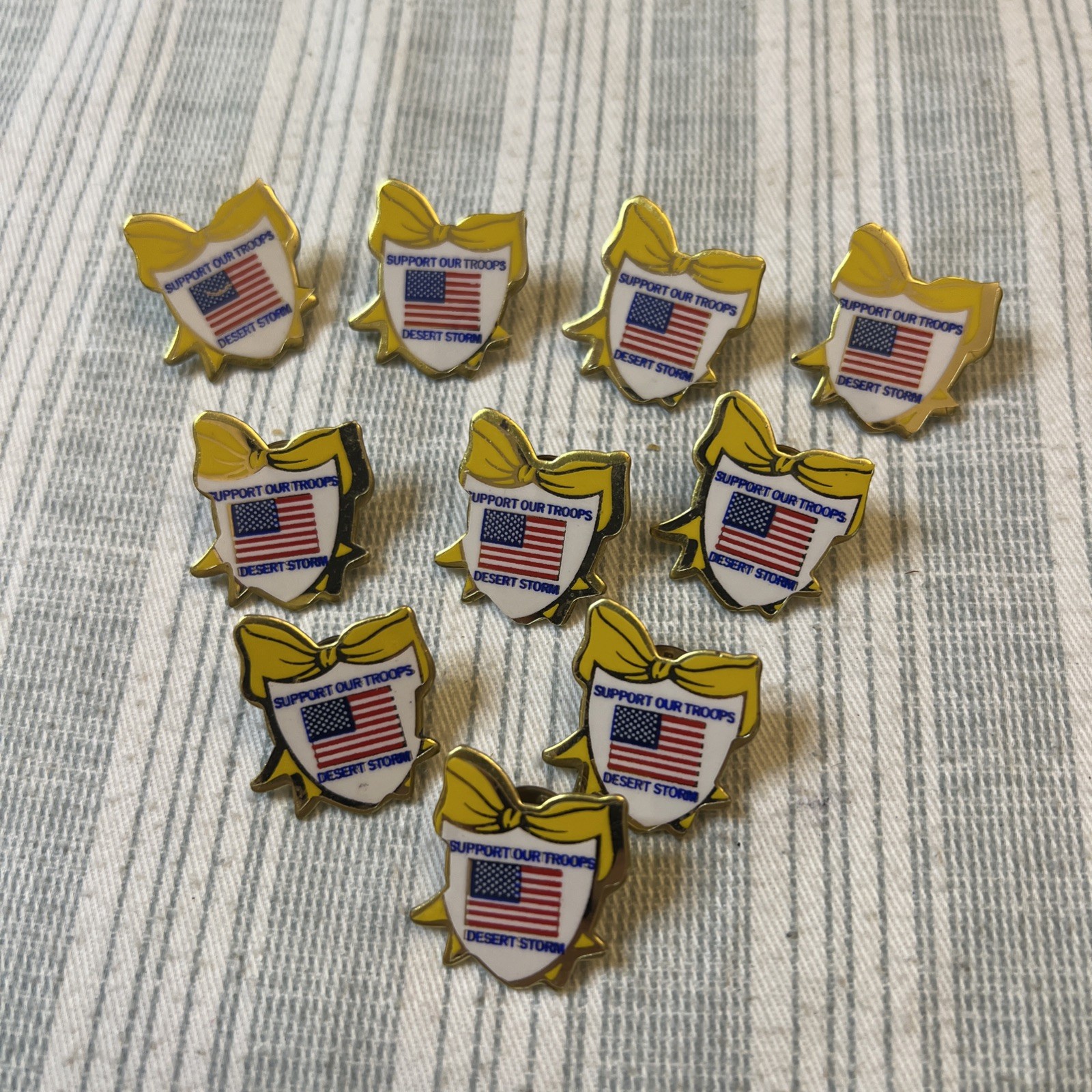 Support Our Troops Desert Storm Lapel Pin NOS VFW American Legion