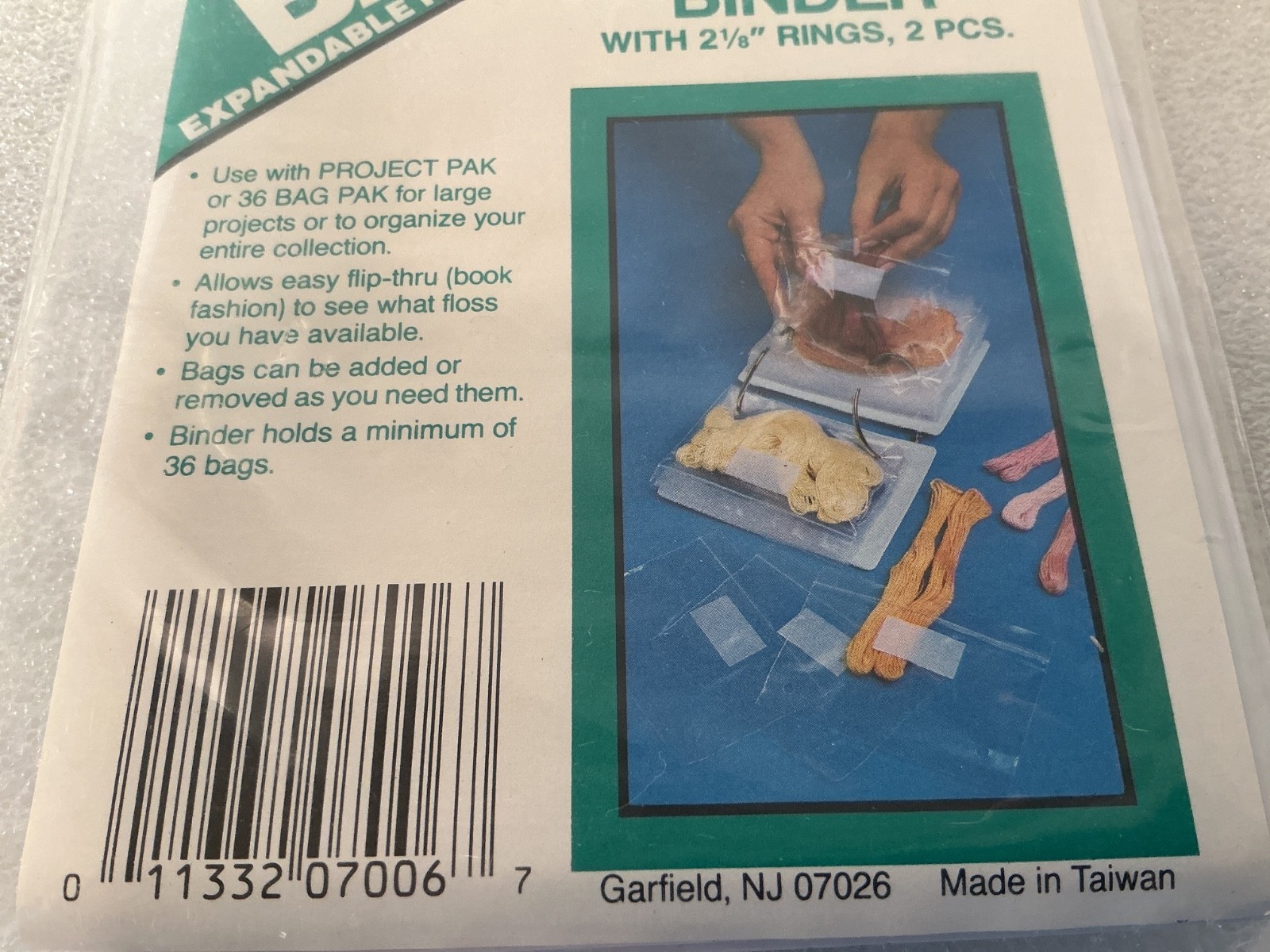 Westex Floss Organizing System Bag-It  4”X 5-1/2” w/ 2 Rings 2-1/8” 2 Pcs