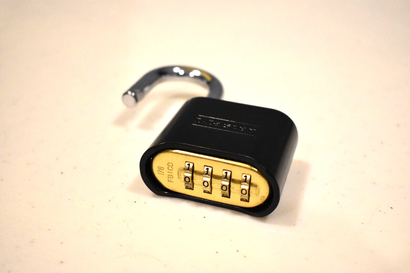 178BLK Master Lock Construction Padlock Black "Set-Your-Own Combination Padlock"