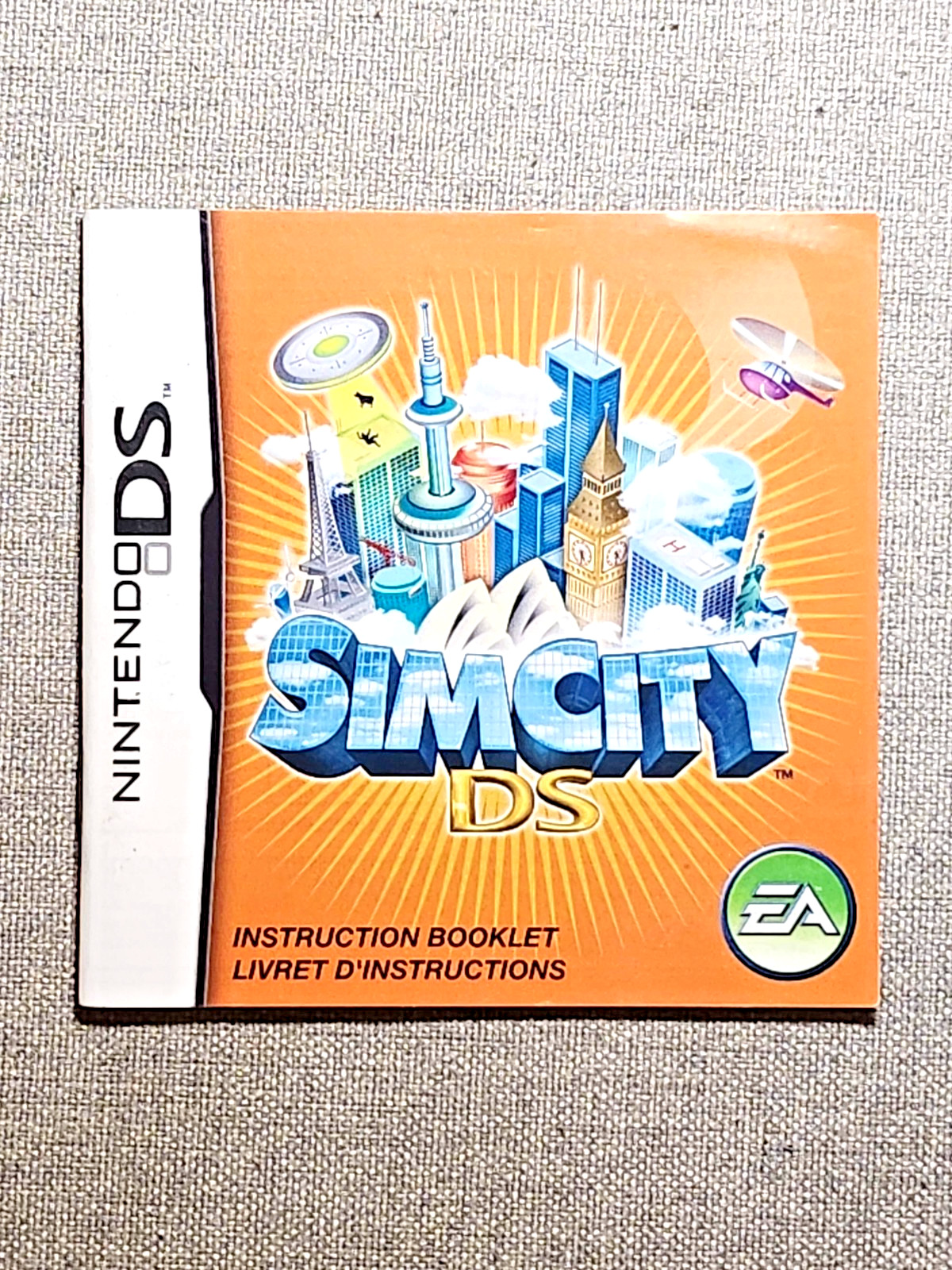 SimCity DS Instruction Manual Only - Nintendo DS