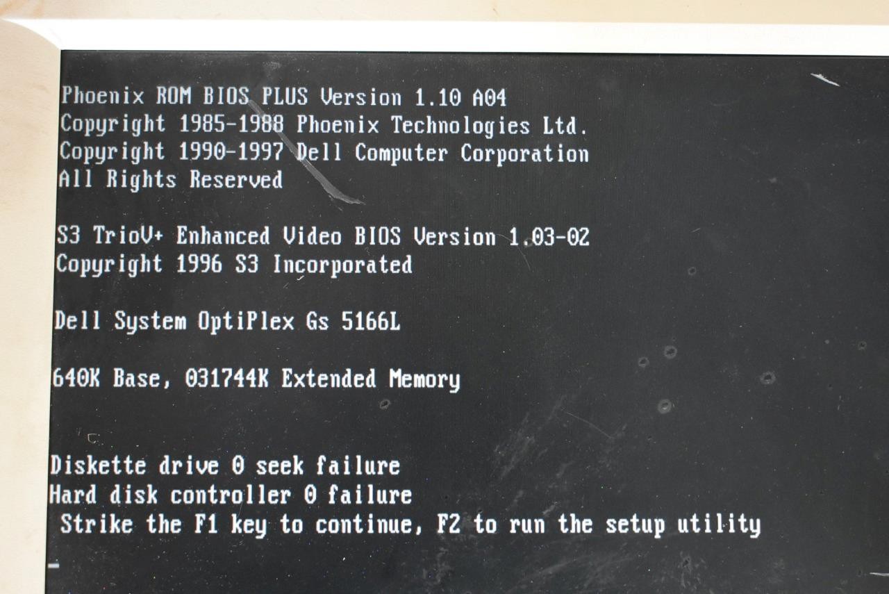 Vintage Dell Optiplex GX1 Windows 98 Computer PC Model DCS
