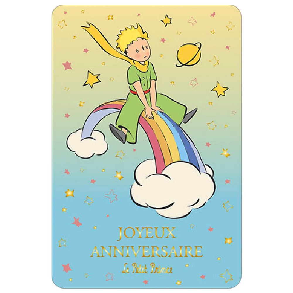 Kiub The Little Prince Postcard, Happy Birthday C (10x15cm)