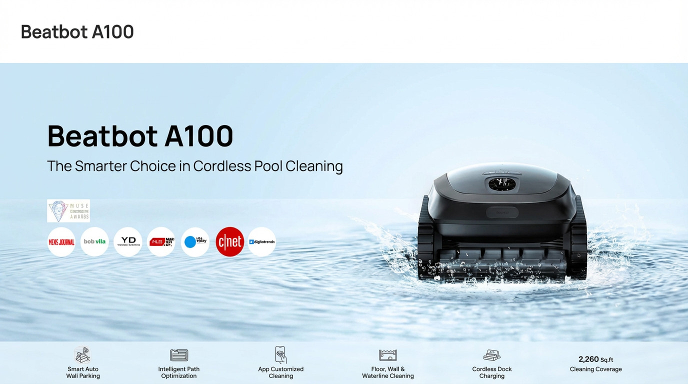Beatbot A100 Pool Robot Vacuum Robotic Pool Cleaner