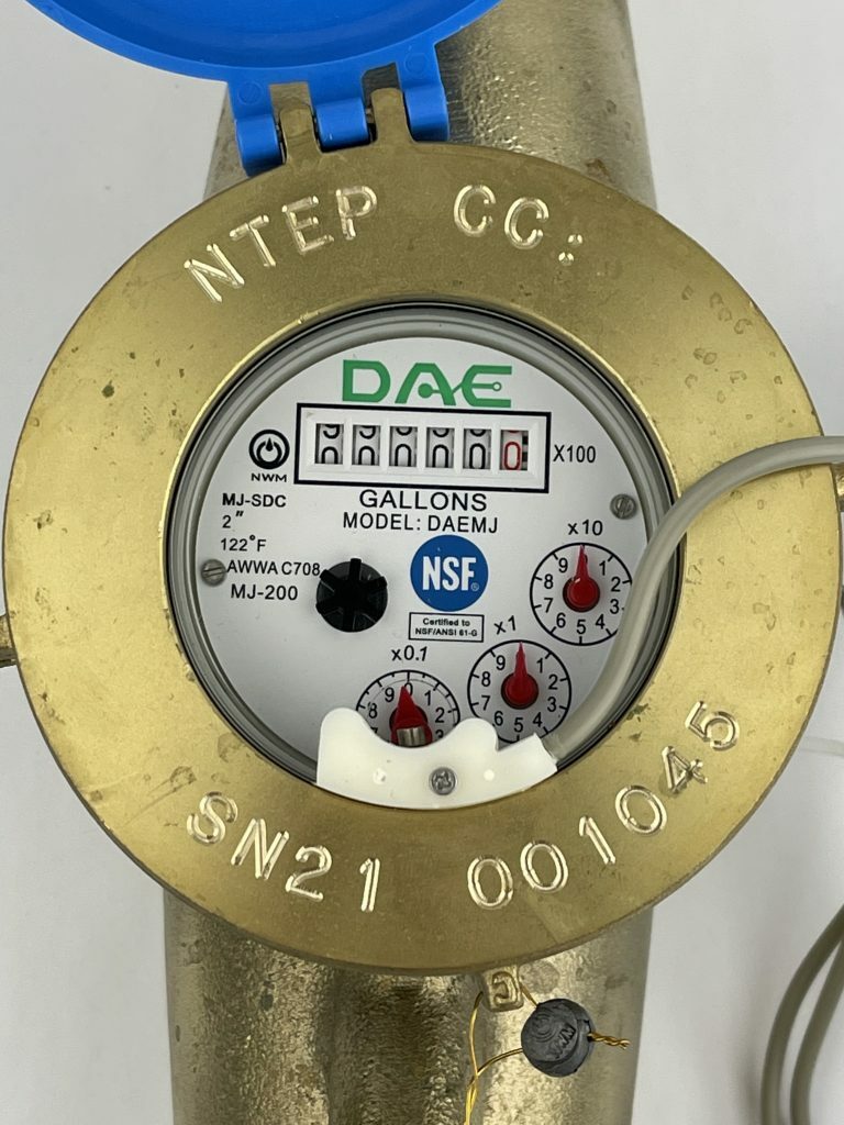 DAE MJ-200n 2" NTEP NSF61 Lead Free Potable Water Meter, Pulse Output + Coupling
