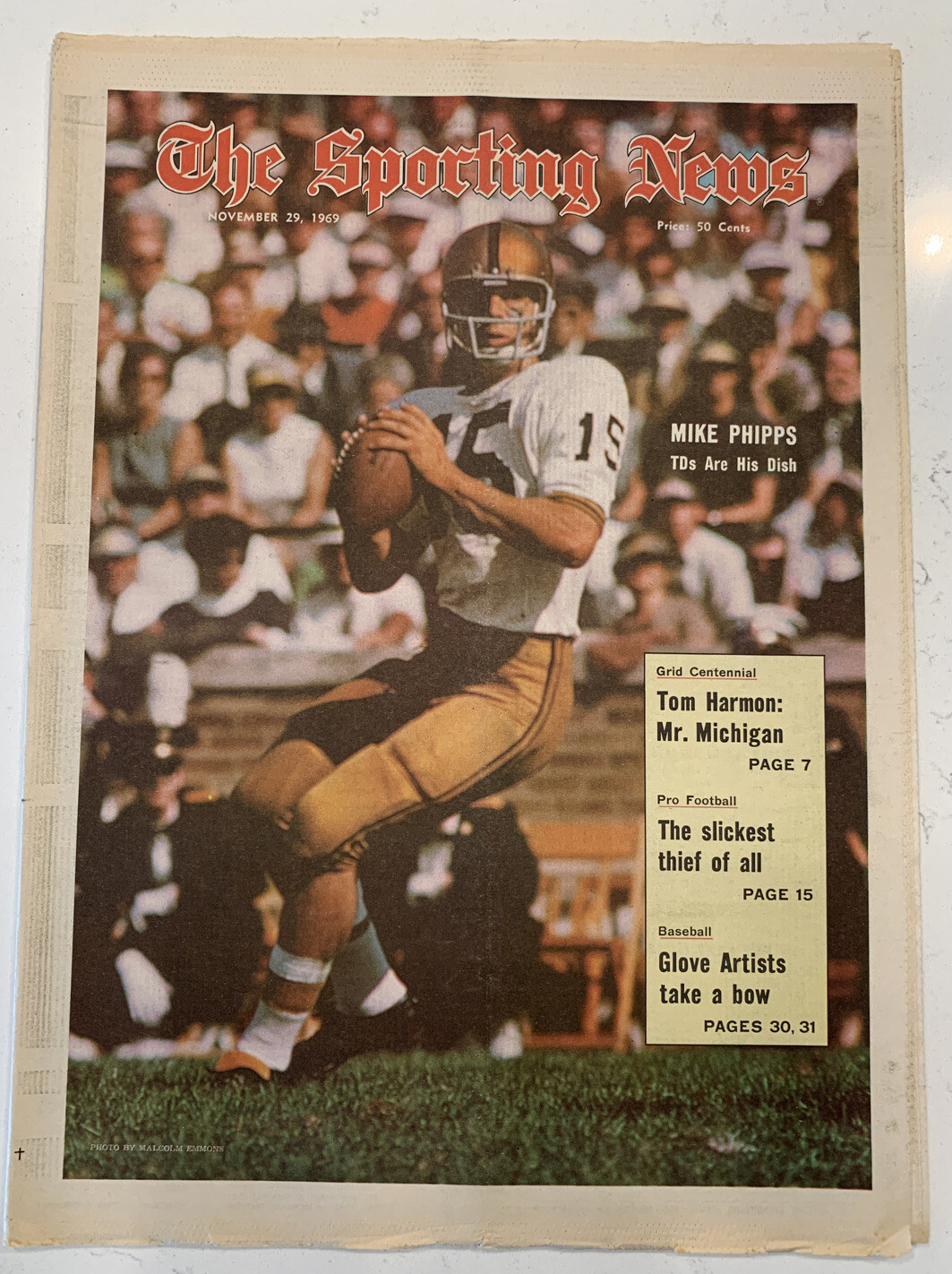 The Sporting News November 29, 1969 Mike Phipps Purdue Football (B33)