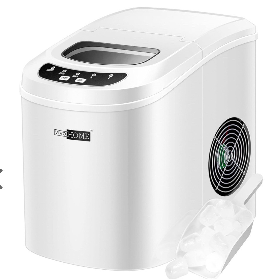 VIVOHOME Countertop Ice Maker Portable Machine 27 lbs Day Fast Ice Auto Clean