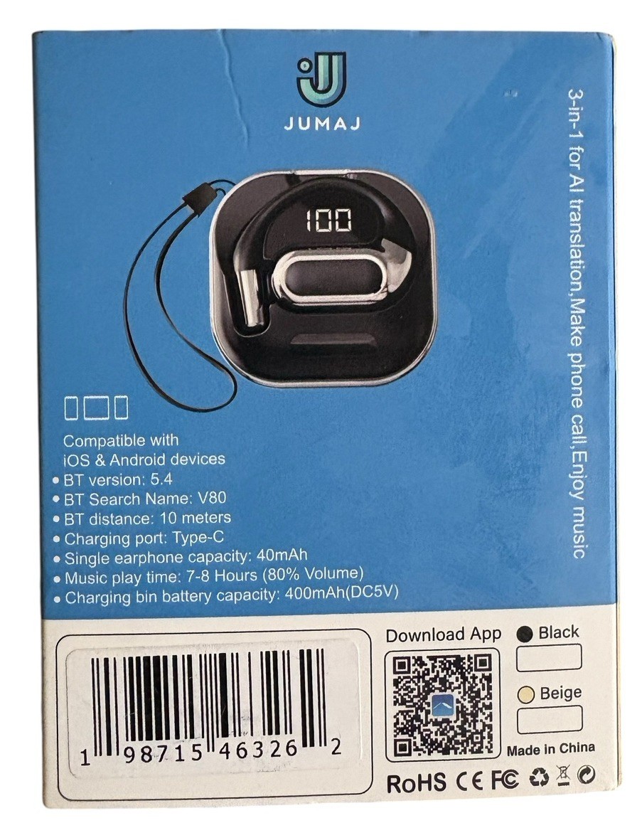 JUMAJ AI Translation Earphone