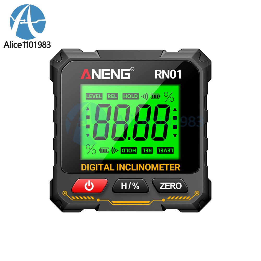 ANENG Magnetic Digital Level Box LCD Angle Finder Protractor Inclinometer Gauge