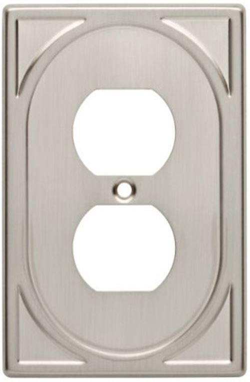 Cambray Single Duplex Wall Plate - Satin Nickel (W24565-SN-U)