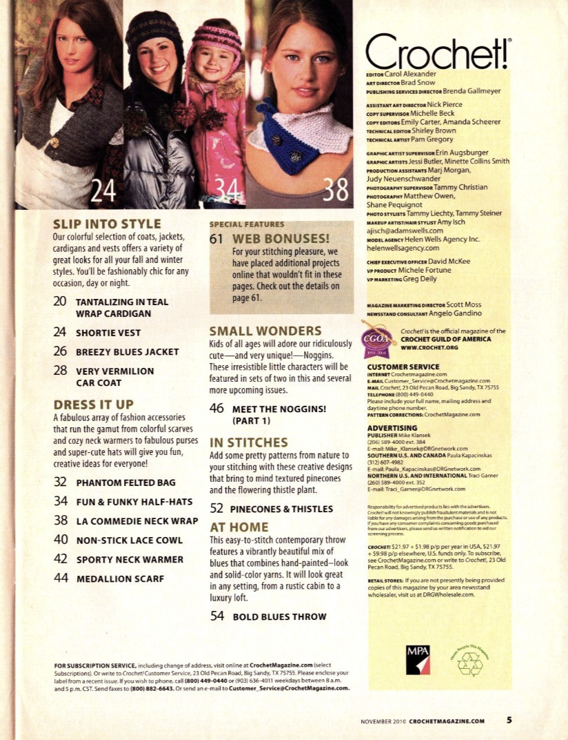Crochet Magazine November 2010 30 Projects
