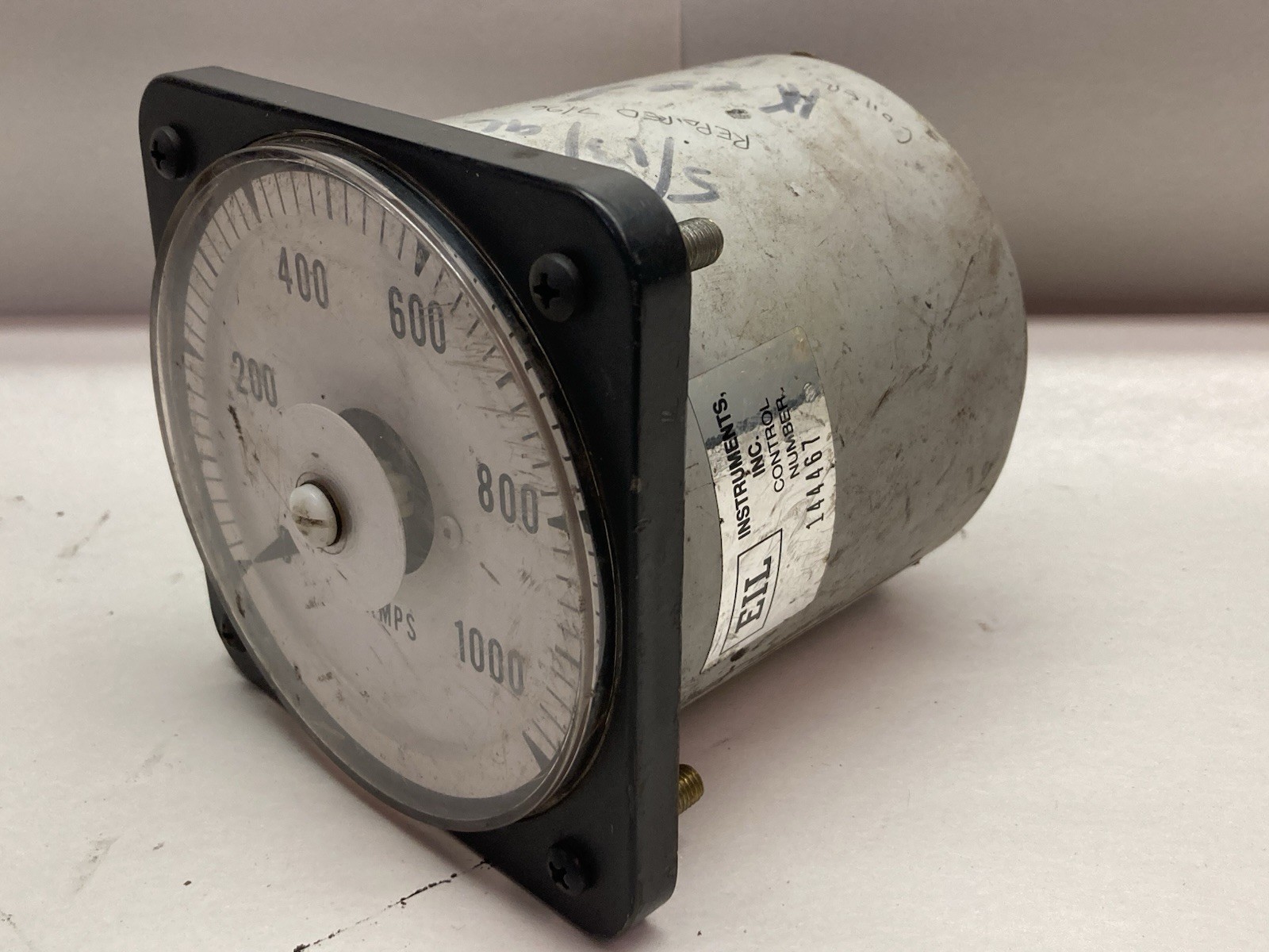 EIL Instruments,Model DB-40,Panel Mount Meter 0-10VDC Scale 0-1000 AMPS