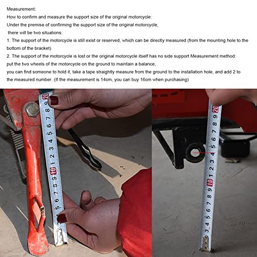Motorcycle Kickstand,Motorcycle Foot Side Stand Stainless Steel Nonslip