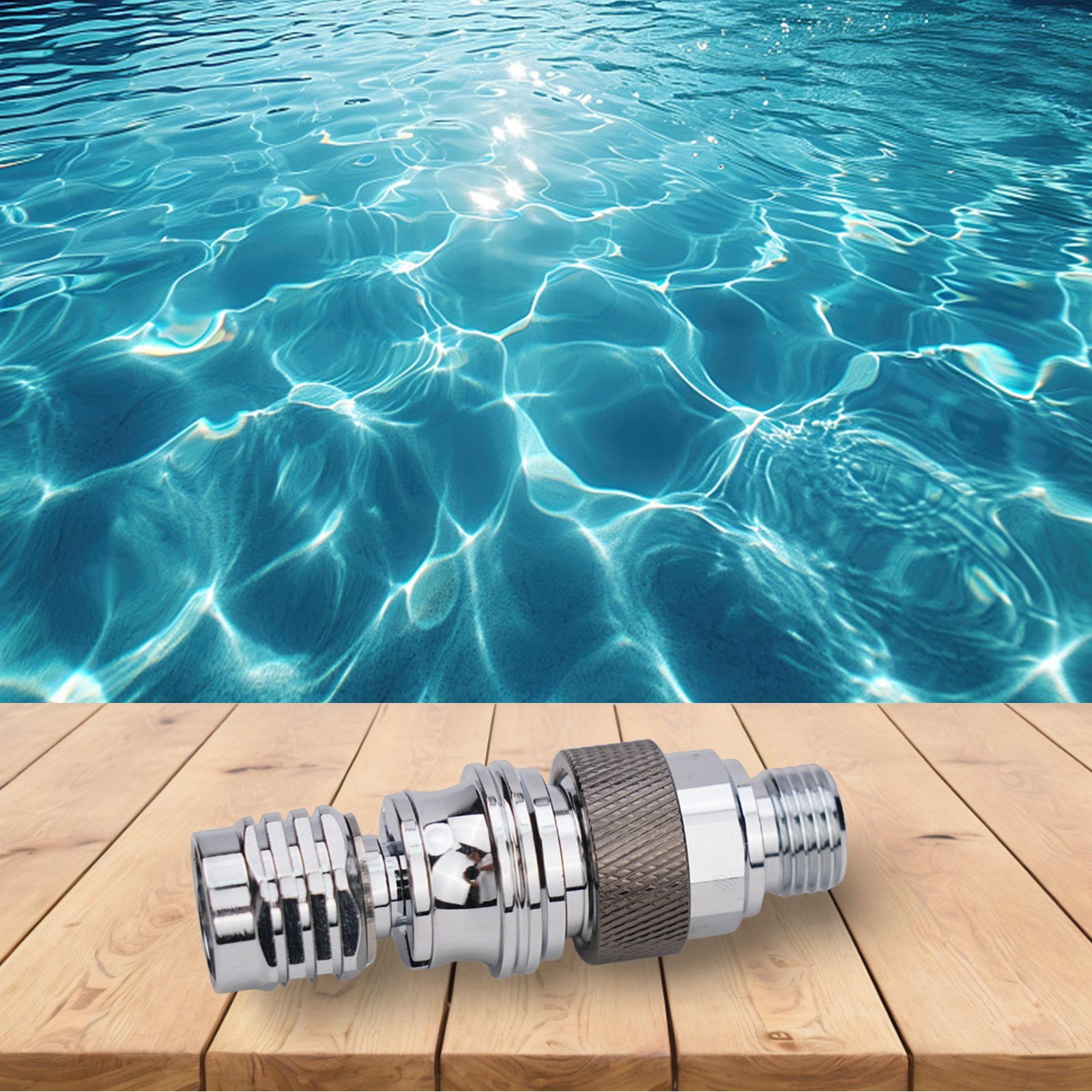 Adjustable secondary head for diving full face mask self locking adapter