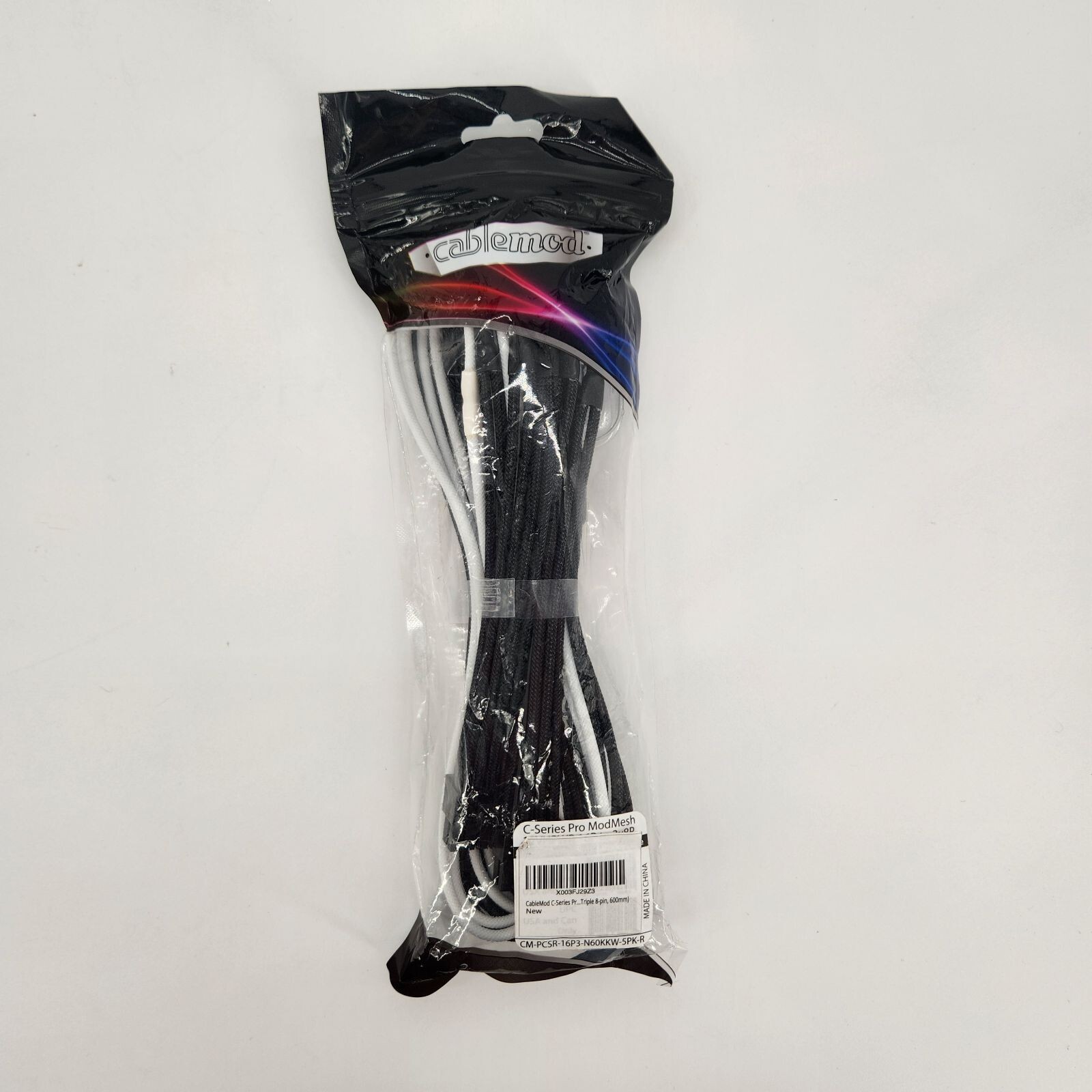 Cablemod C-Series Pro ModMesh 12VHPWR auf 3x PCI-e CM-PCSR-16P3-N60KKW-5PK-R