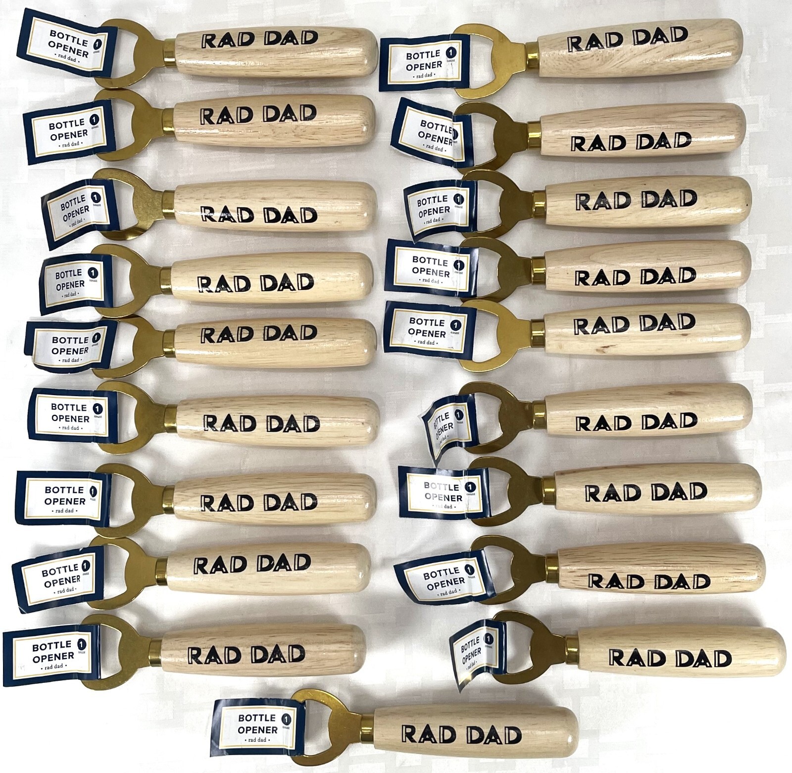 Lot of 19 RAD DAD fathers day bottle opener beer soda pop cola