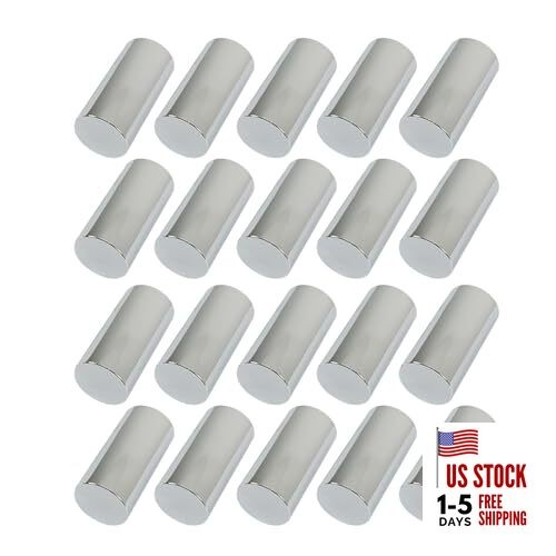 20Pcs Lug Nut Cover Set 33mm Tall Cylinder Thread-On 4-1/4in Replacement for
