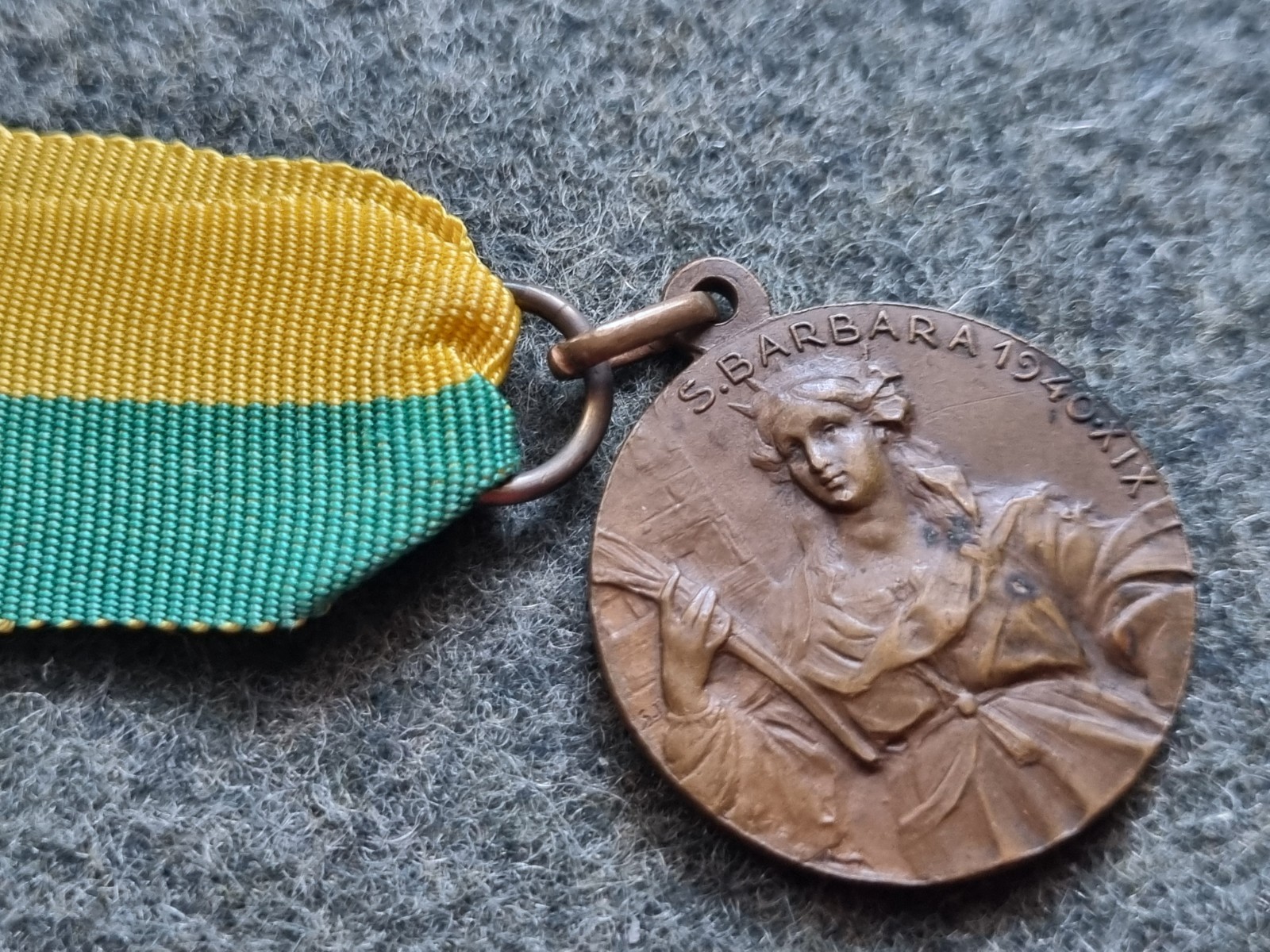 BRONZE MEDAL 17TH ARTILLERY GROUP G.A.F. 1940 WW2 BORDER GUARD