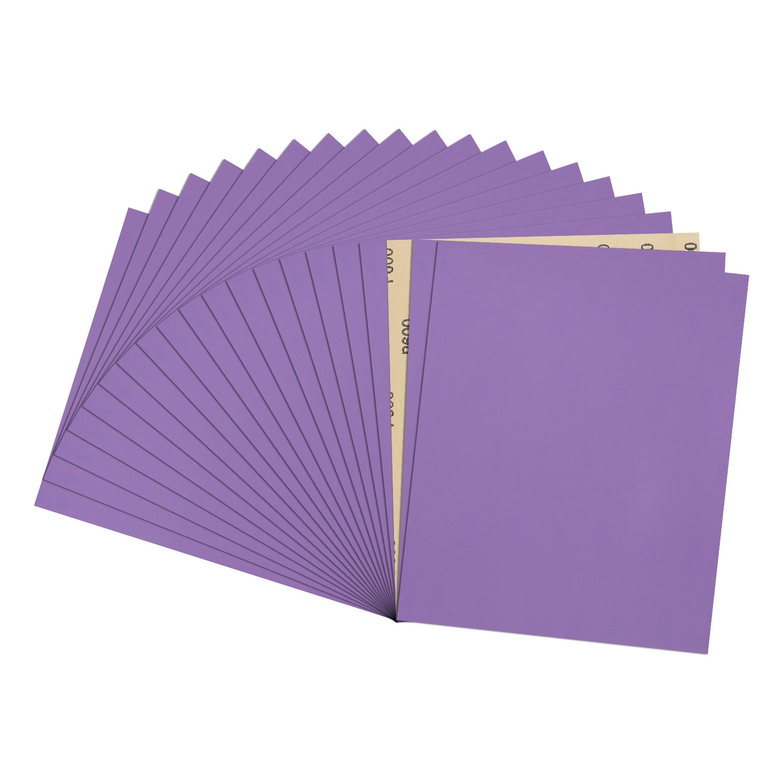 Sandpapers (9" x 11"/229mm x 279mm) 20 Sheet, 600 Grit Purple Sand Paper