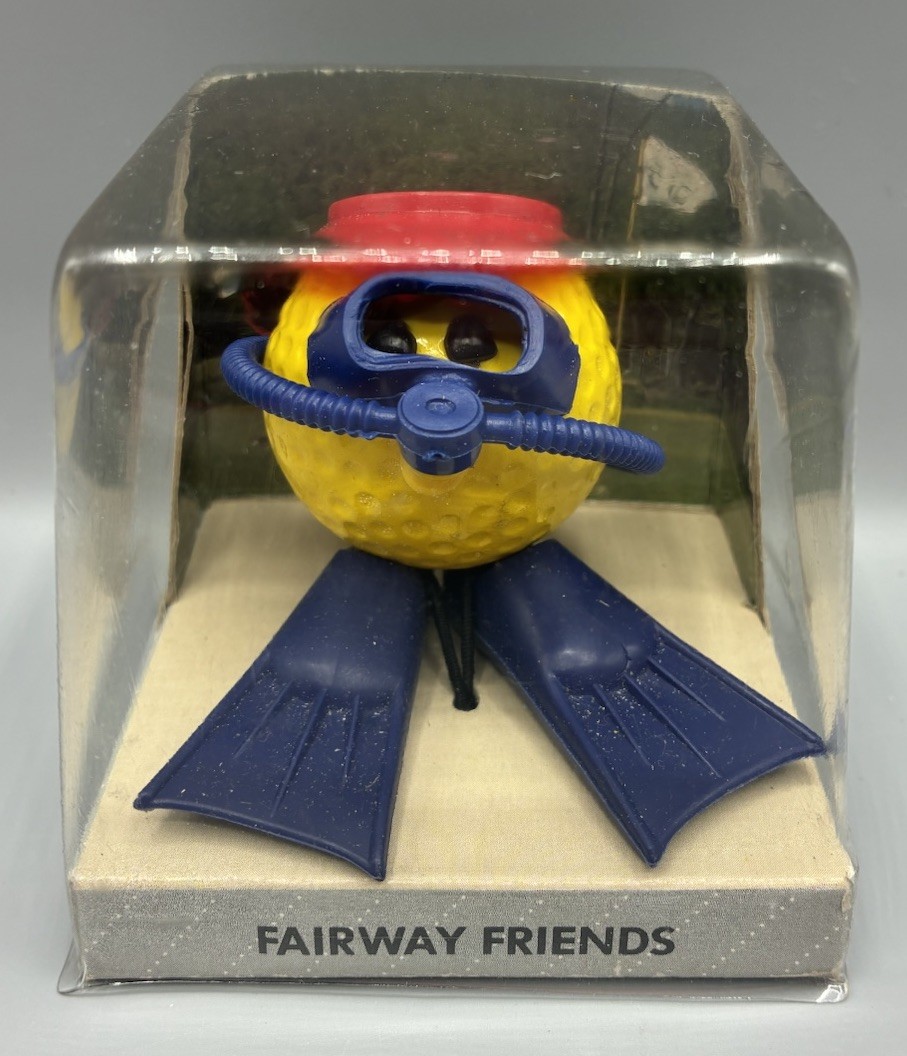 NEW Star Case Fairway Friends Swimming Gold Ball by E & B Giftware 1986