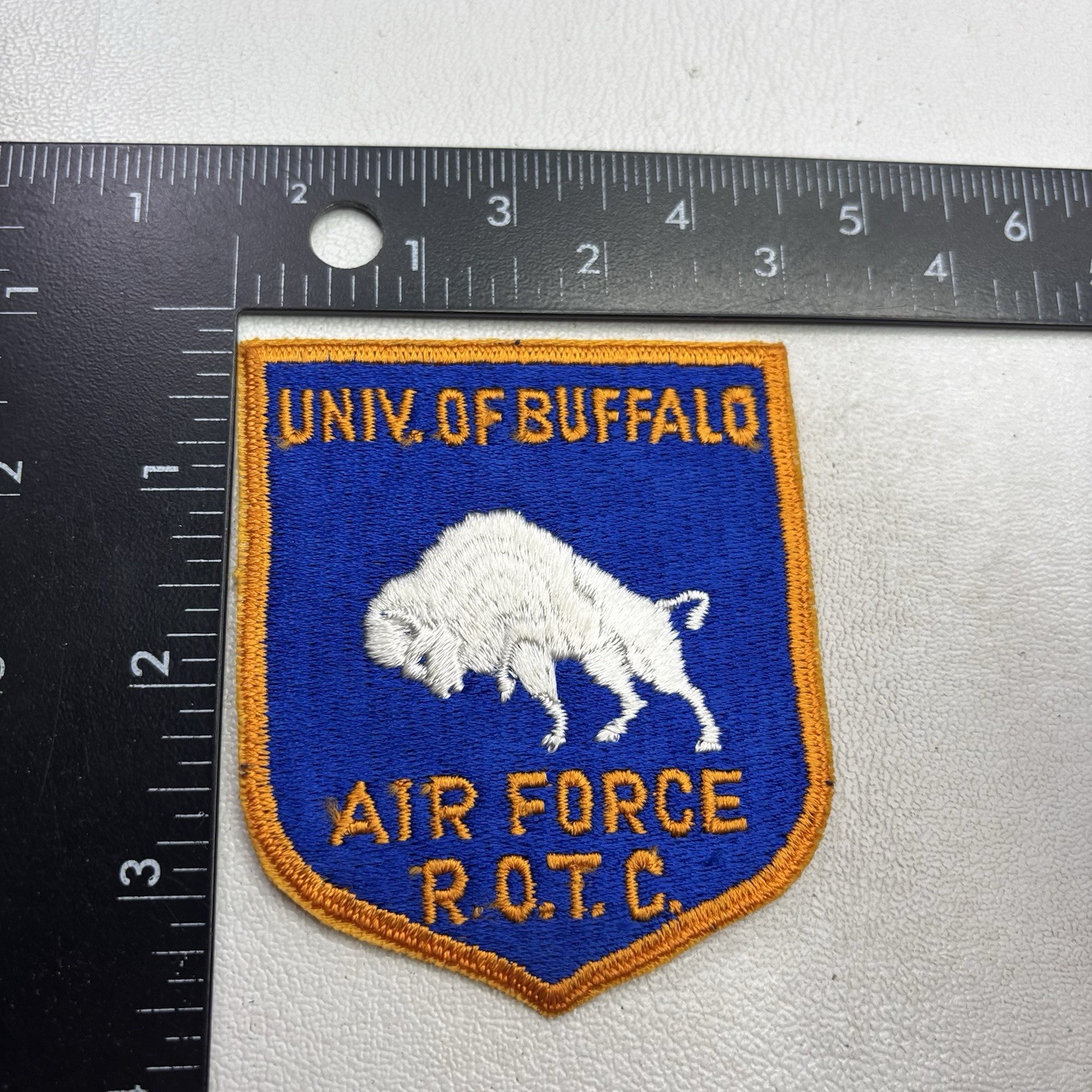 Vtg UNIVERSITY OF BUFFALO AIR FORCE ROTC Embroidered Patch 60a2