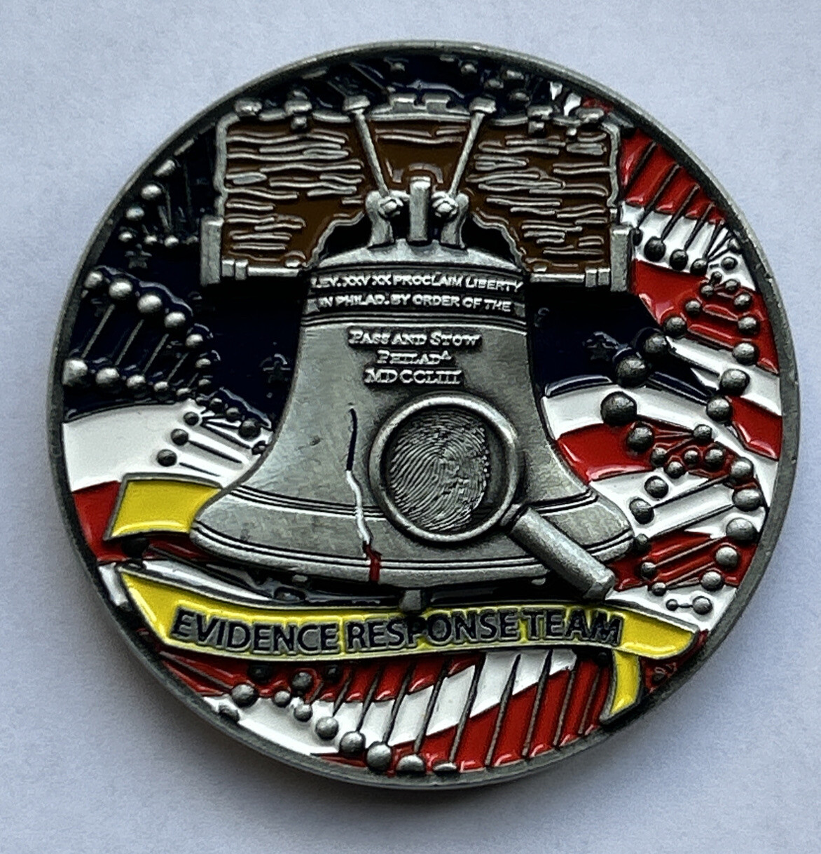 FBI Philadelphia ERT Evidence Response Team Investigations challenge coin