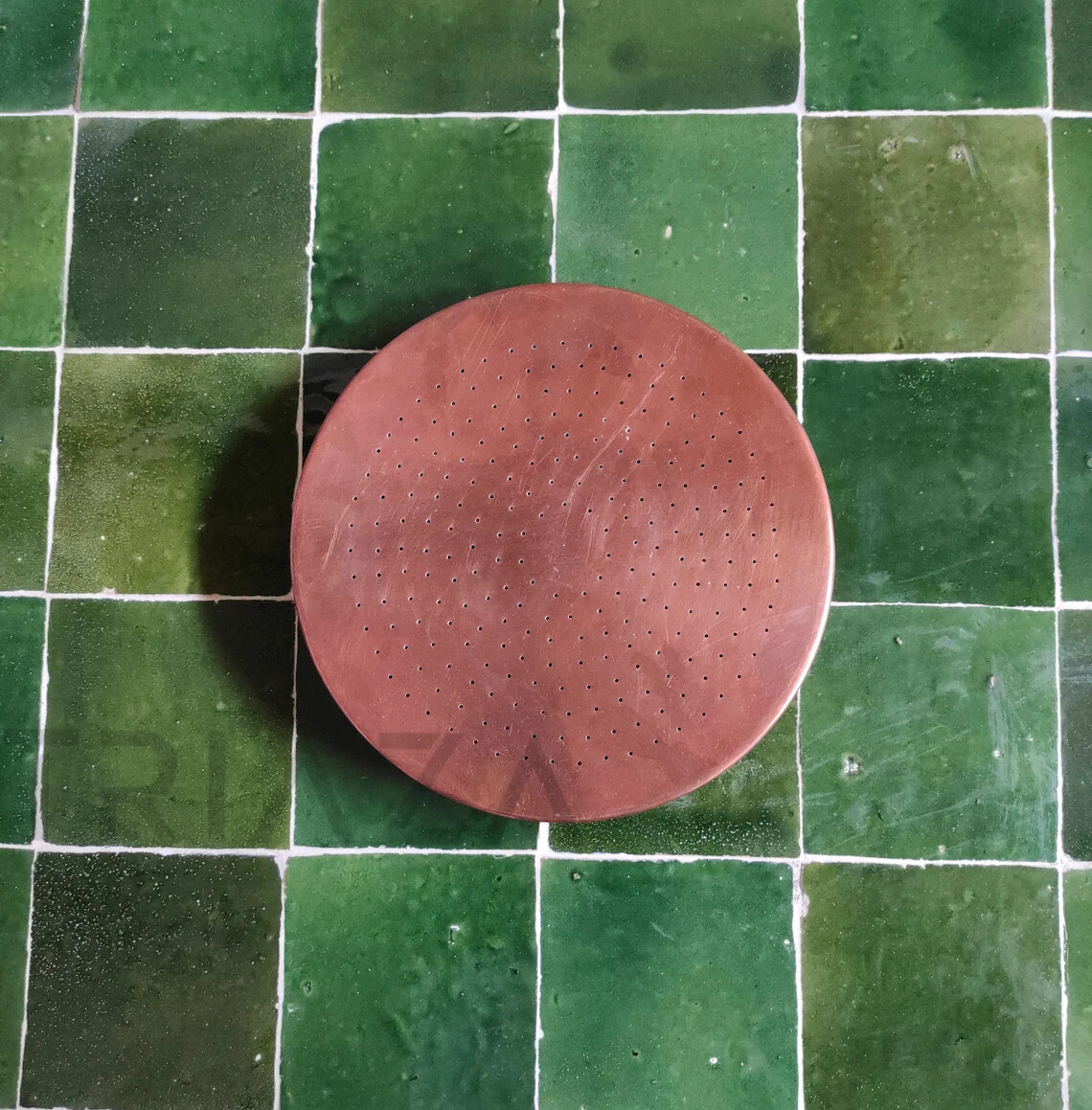 Unlacquered Solid copper shower head , outdoor shower head , outdoor shower