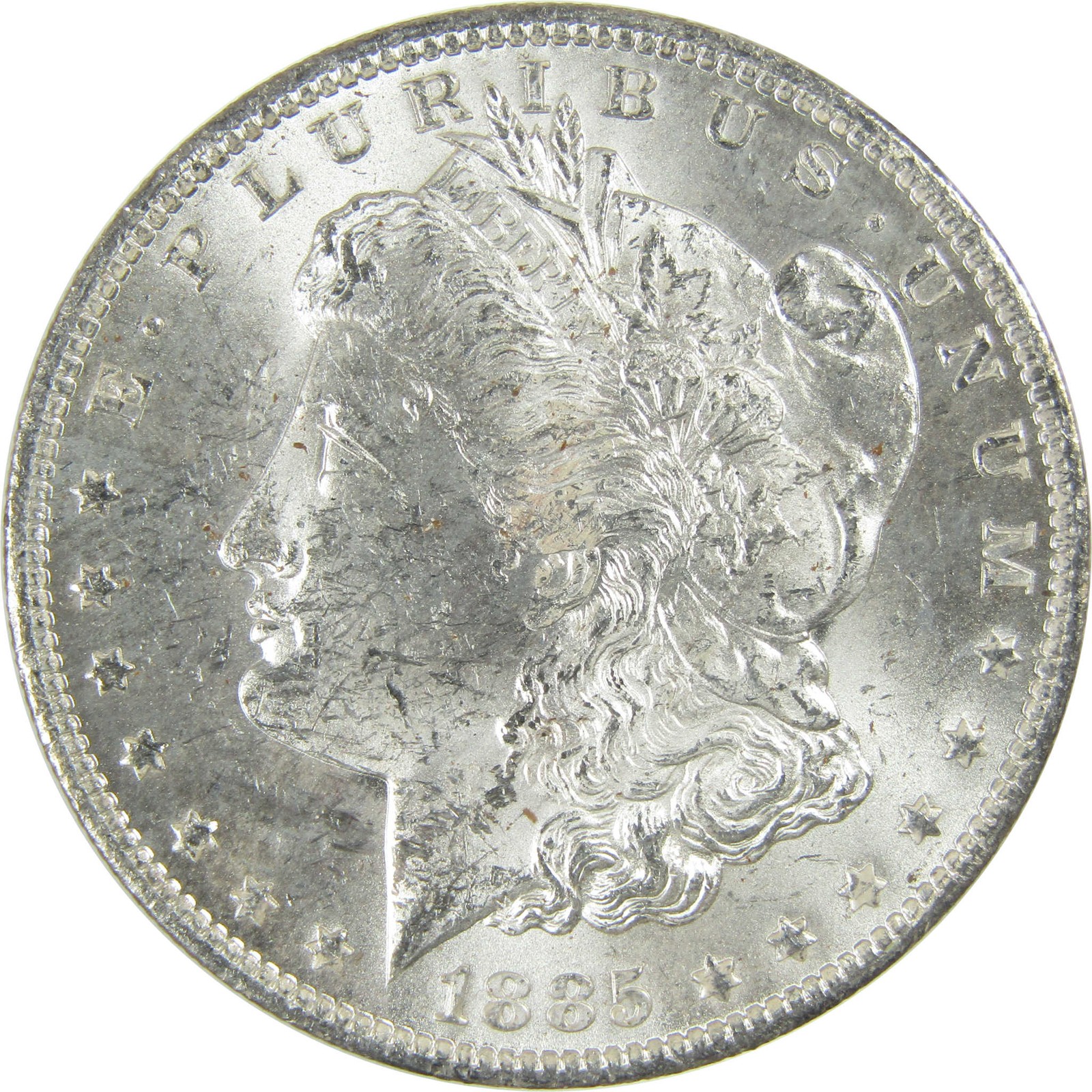 1885 O Morgan Silver Dollar Uncirculated Mint State $1 Coin SKU:I27475