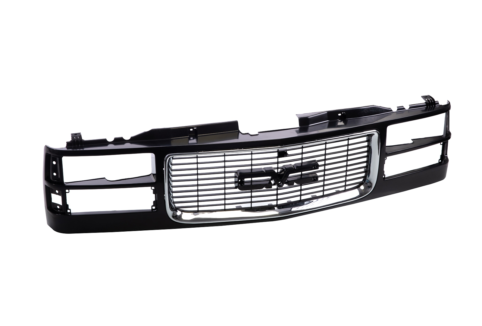 Black Grille w/Chrome Trim For 1994-2000 GMC C/K Pickup Sierra Suburban Yukon