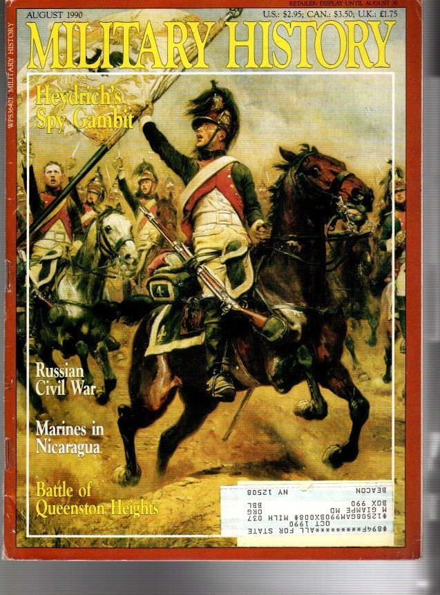 MILITARY HISTORY MAGAZINE--August 1990 --FREE SHIPPING