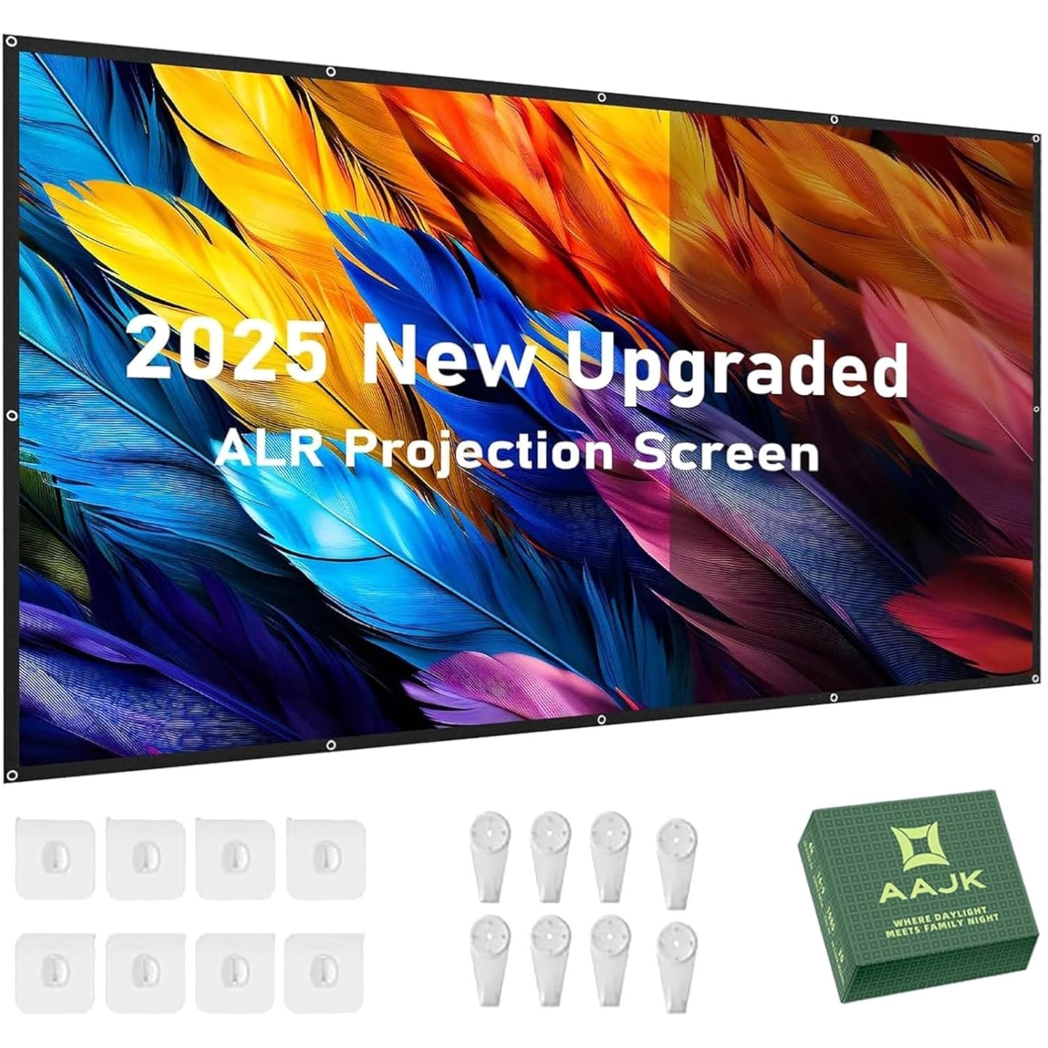 Portable 80in ALR Projector Screen - Perfect for Daytime Viewing & Presentations
