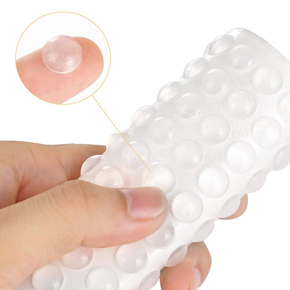 200pcs Cabinet Bumpers Clear Rubber Bumpers Self Adhesive Soft Close Cabinet Doo