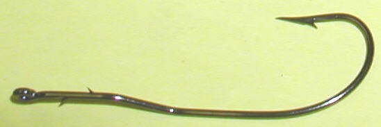 Tru Turn 047BL-1 Bronze Worm Hooks Sproat Design Ring Eye 2 Slices Size 1 46CT