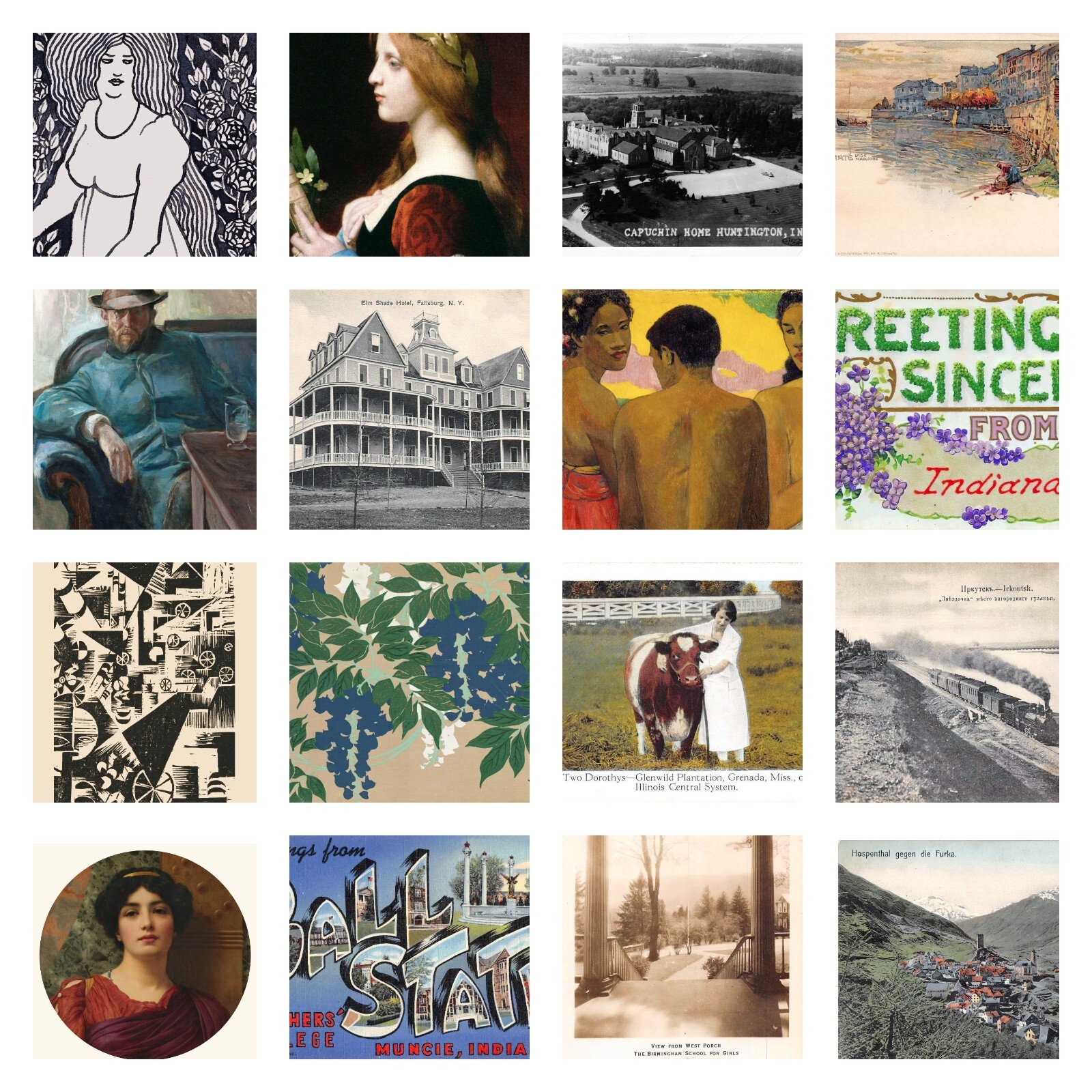 Wholesale Pack Lot of 9 New Fine Art or Vintage Repro Postcards (One Design)
