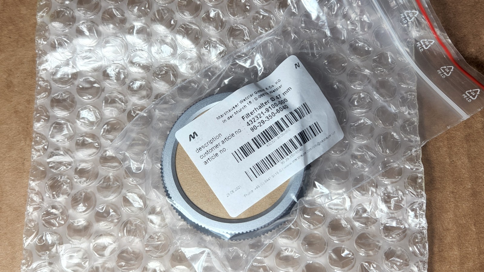 NEW Zeiss 432321-9100-000 Holder TCA for Test Standard 432321-9100