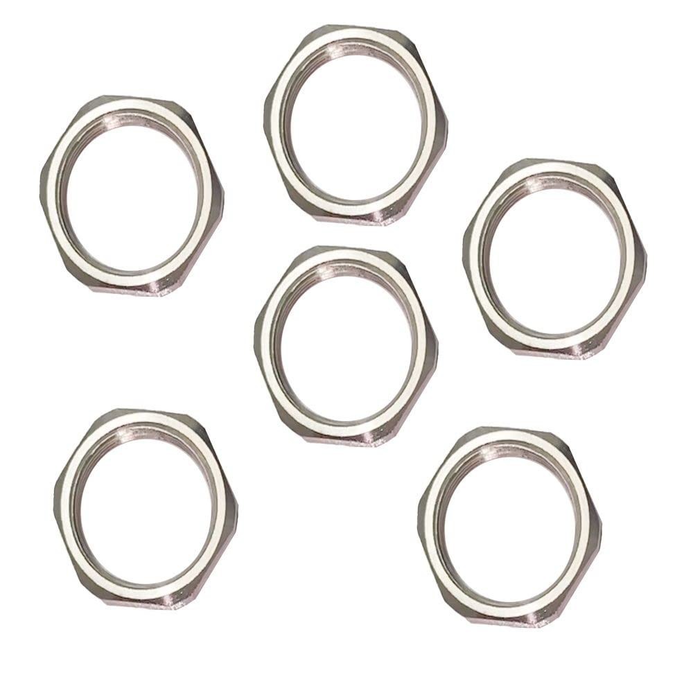 TPO 5/8“-24 Thread Jam Nut 5/8 Stainless Steel /Black