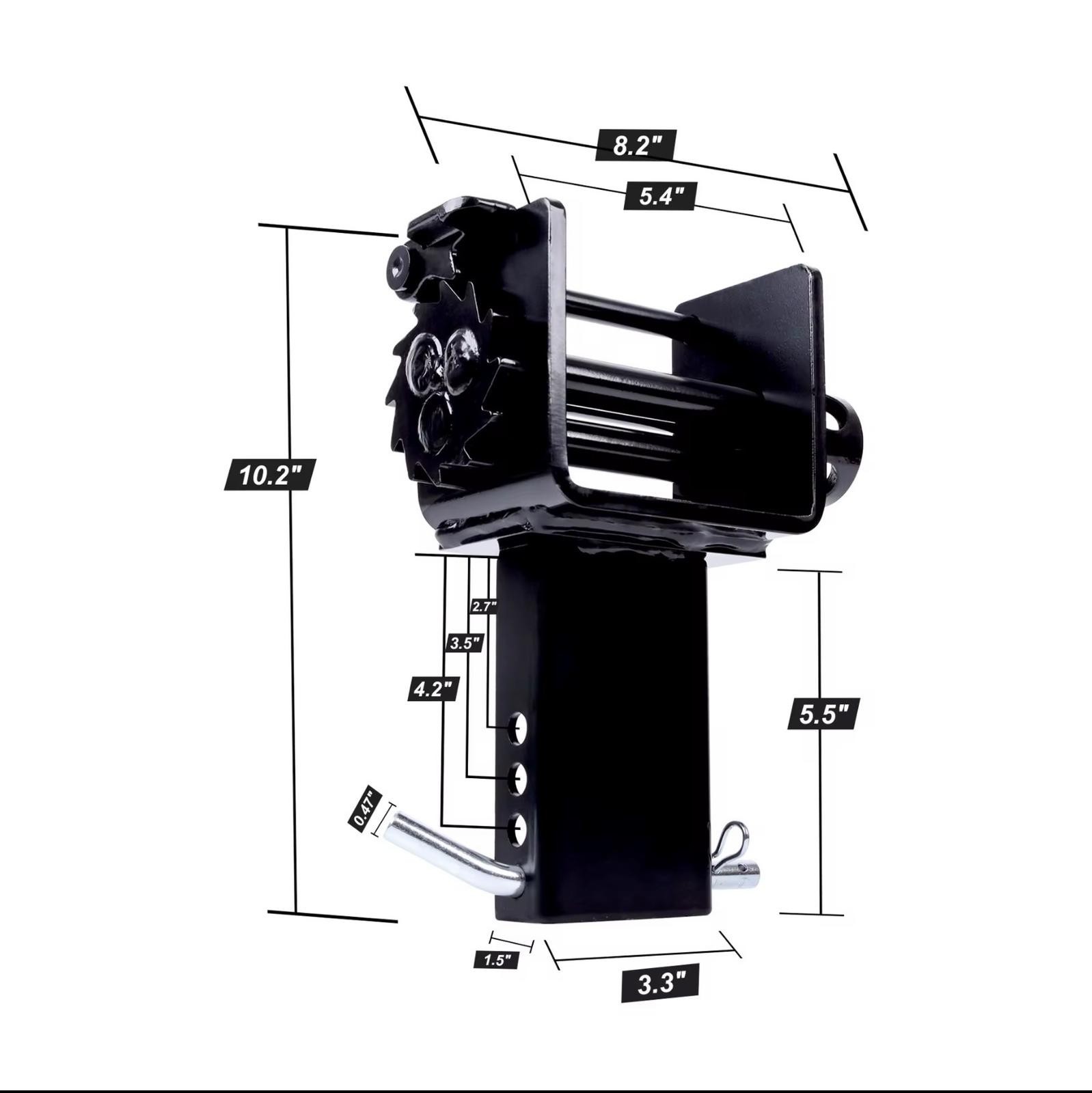 Trailer Stake Pocket Winch Flatbed Utility Set, 4 Pack Flatbed Winch Tie Down,