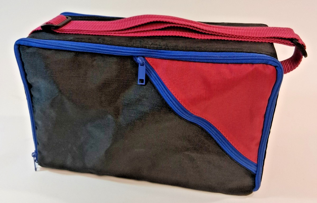 Vintage Retro Audio Cassette Tape Soft Zipper Carry Case 60 Capacity Pink Blue
