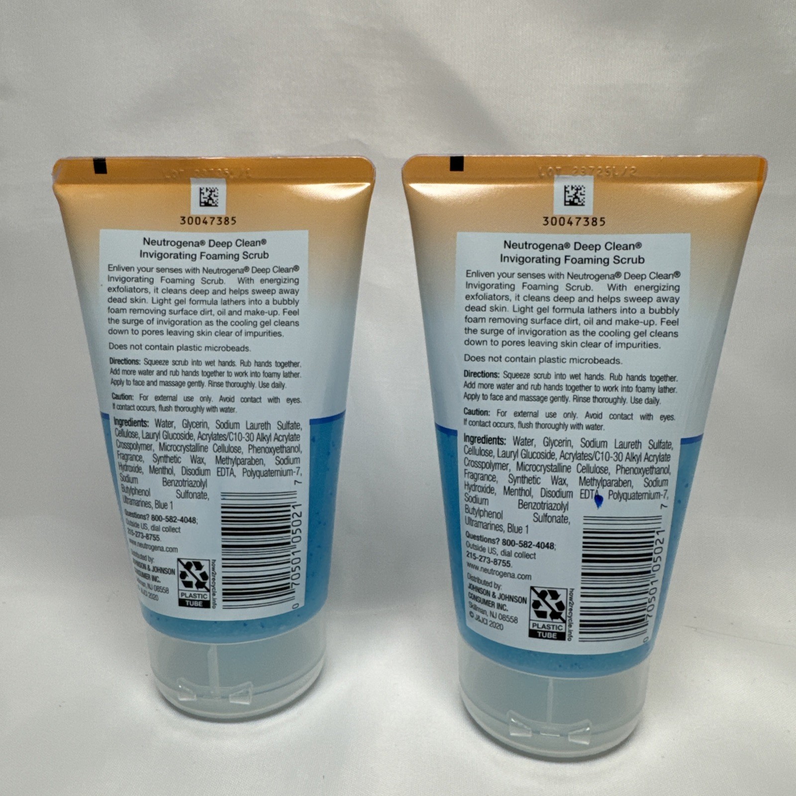 Neutrogena Deep Clean Invigorating Foaming Scrub 4.2 oz 2 Pack