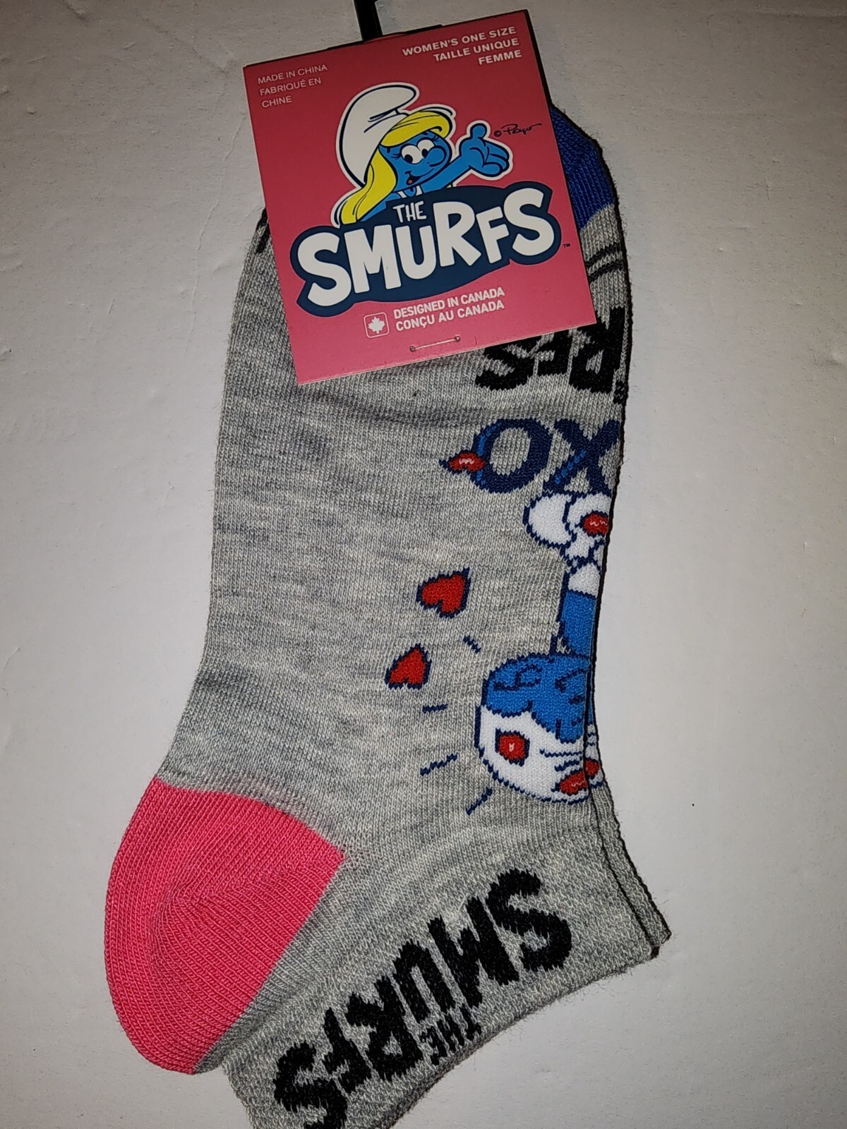 Thr Smurfs XOXO Womens Ankle Socks