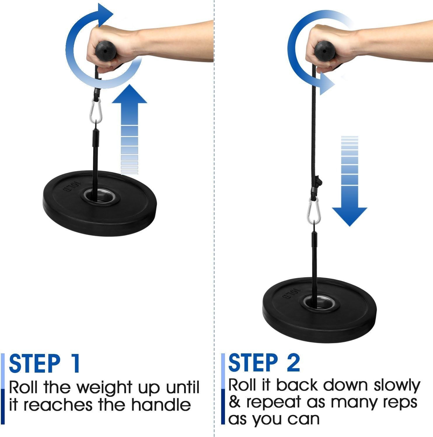 Grip Strength Builder, Wrist Roller