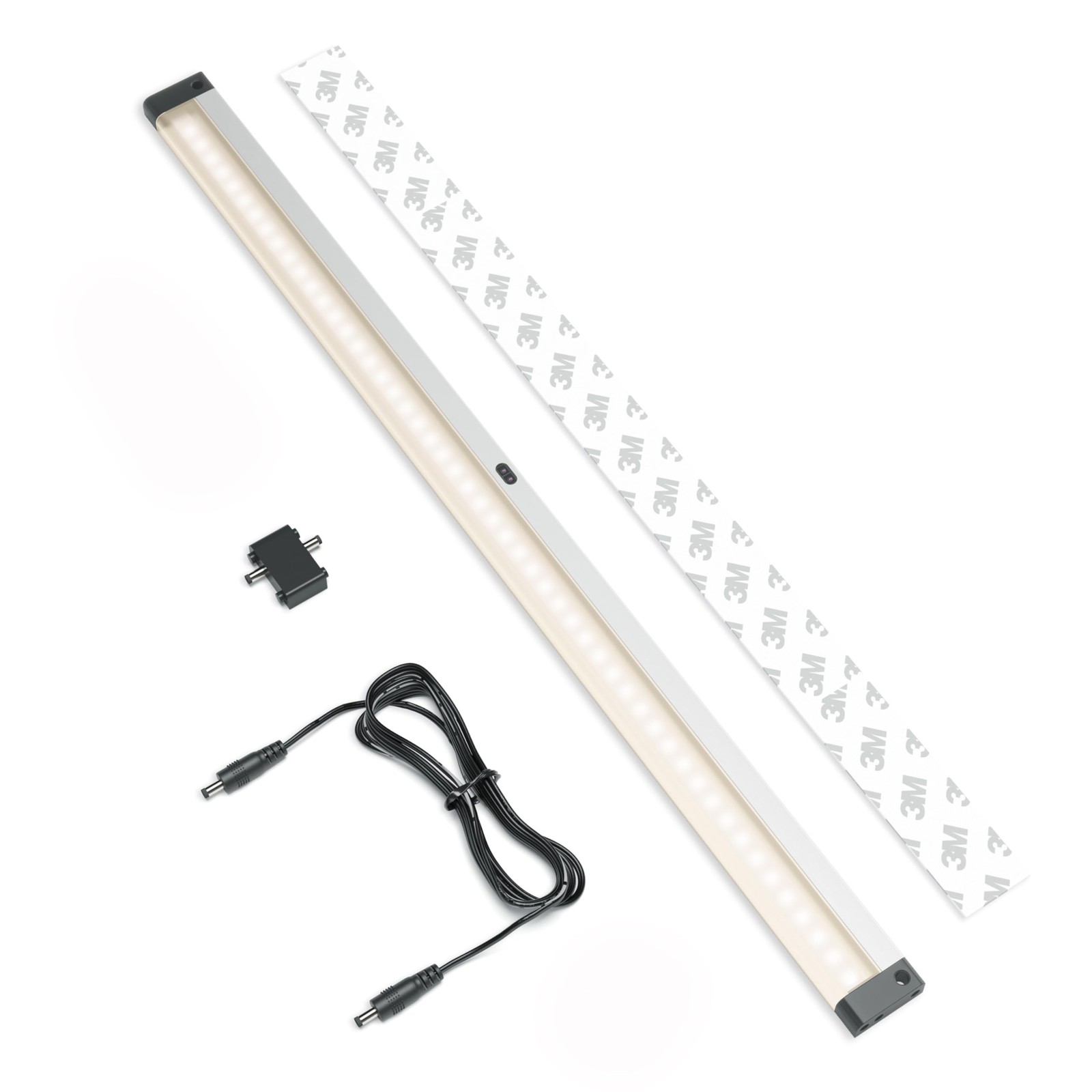 Extra Long 20 inch Dimmable Under Cabinet Lighting Strip with Hand Wave Motio...