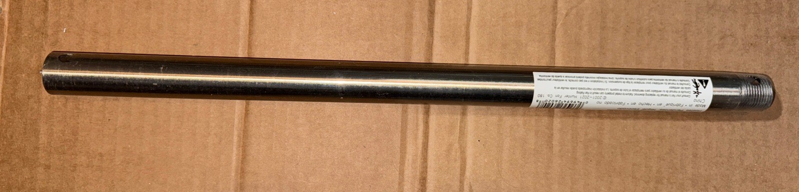 Hunter 26020 3/4" x 18" Length Brushed Nickel Finish Extension Downrod New
