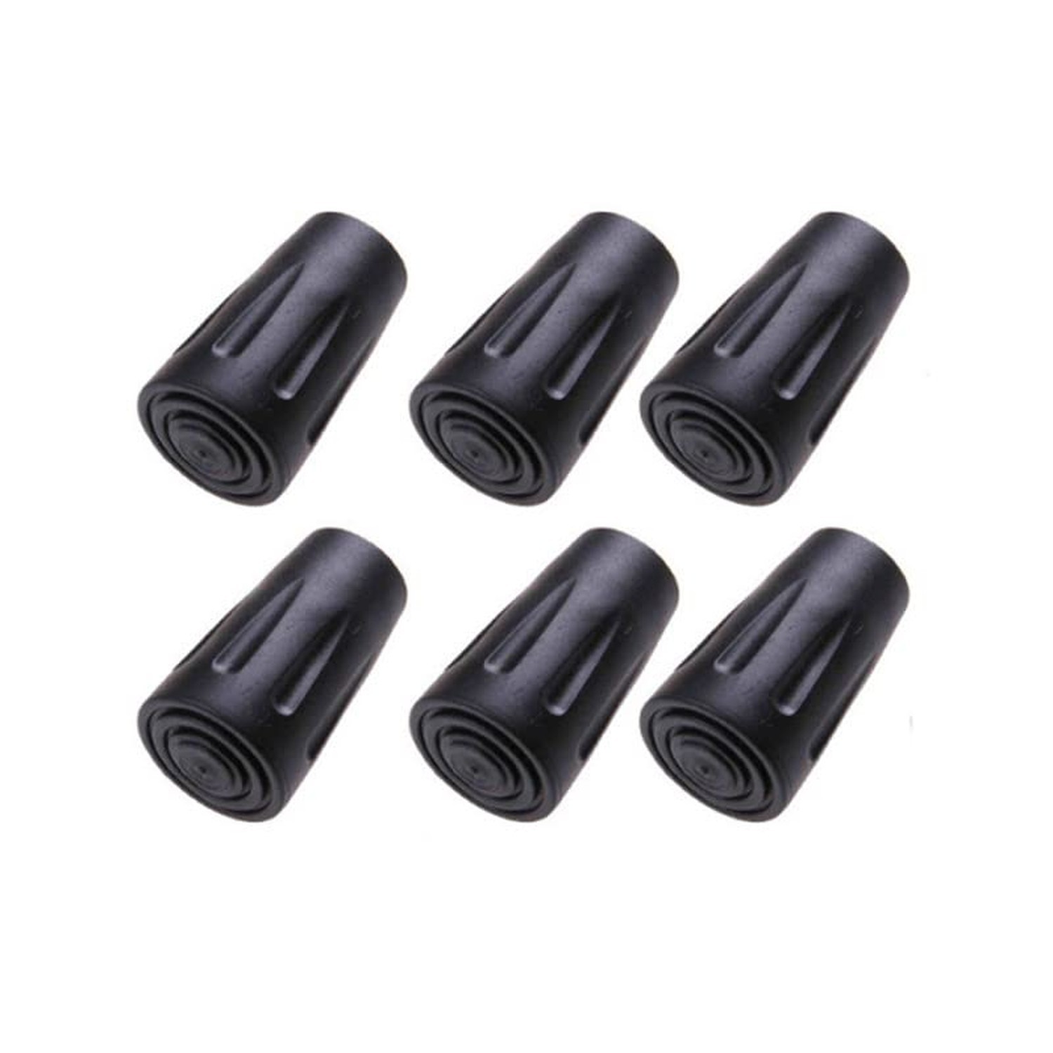 6pcs Walking Stick Tips, Replacement Rubber Tips for Walking Sticks, Trekking...