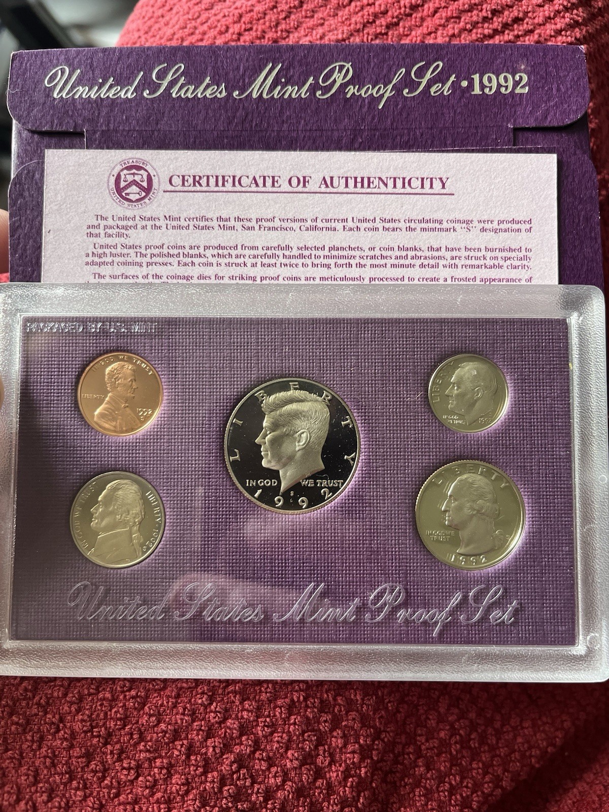 1992 United States Mint Proof Set