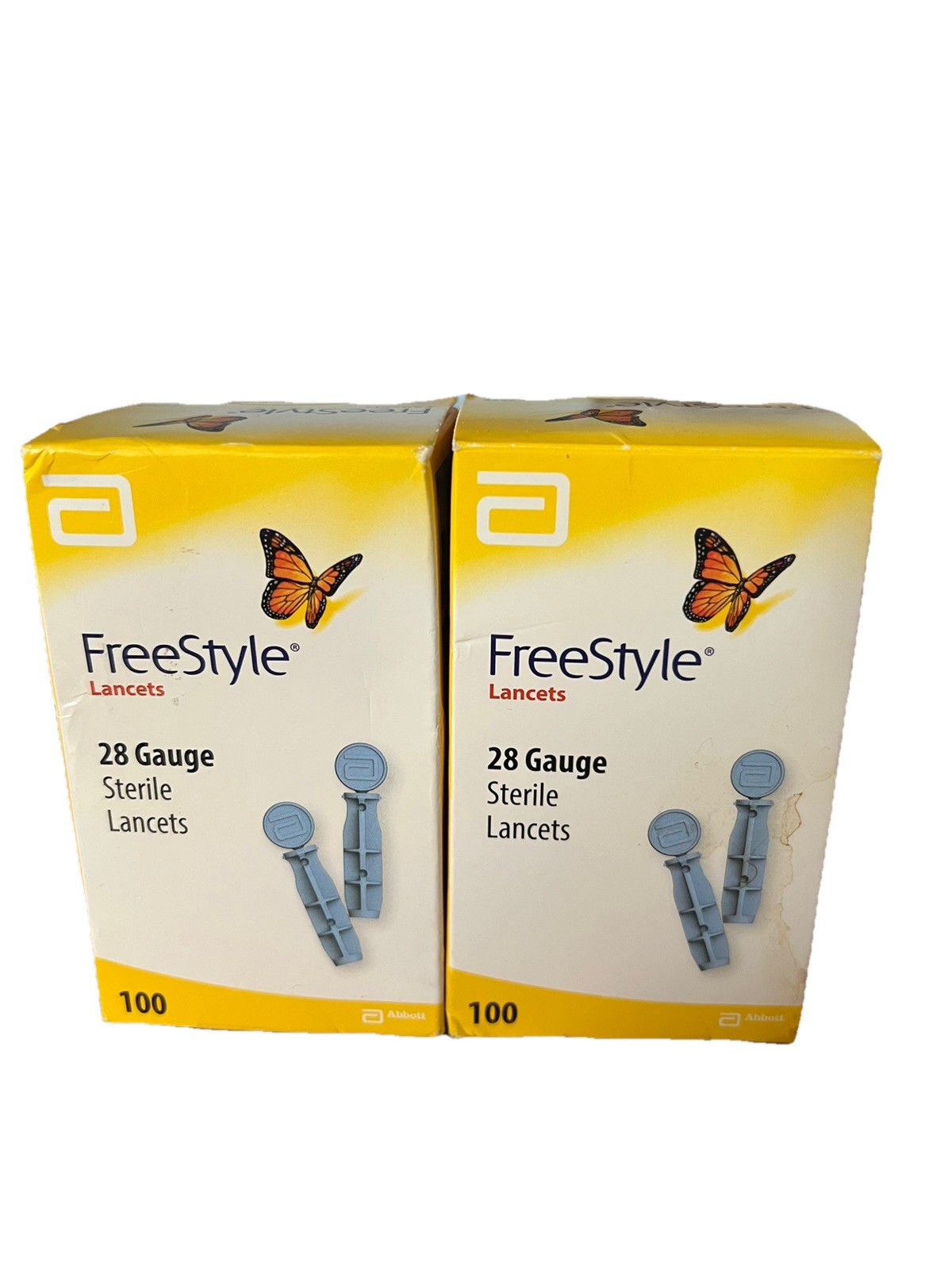 Freestyle 28 Gauge Sterile Lancets - Pack of 100 2 Packs Exp 04/2026 One sealed