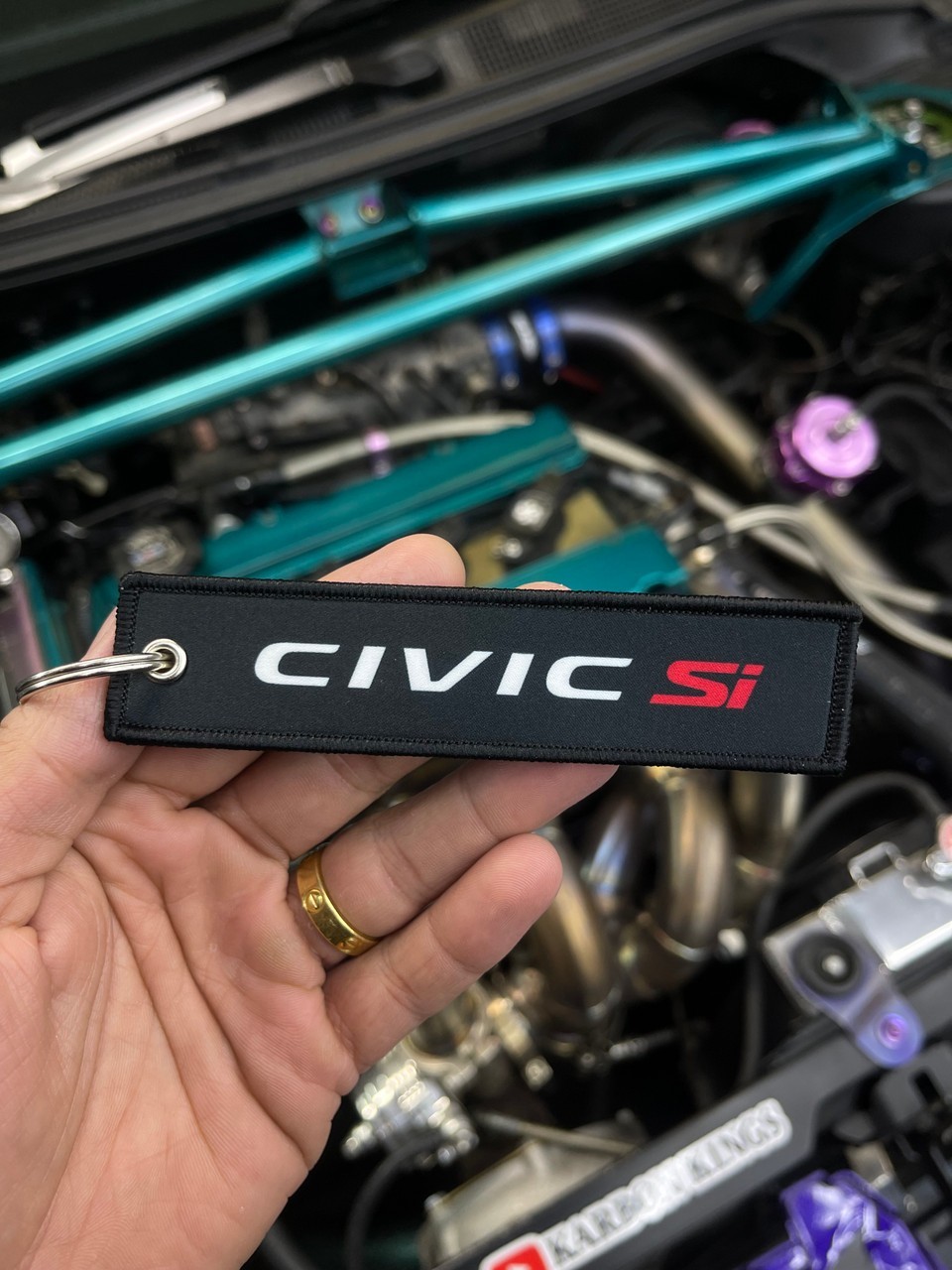 Honda Civic Si Jet Tag black keytag